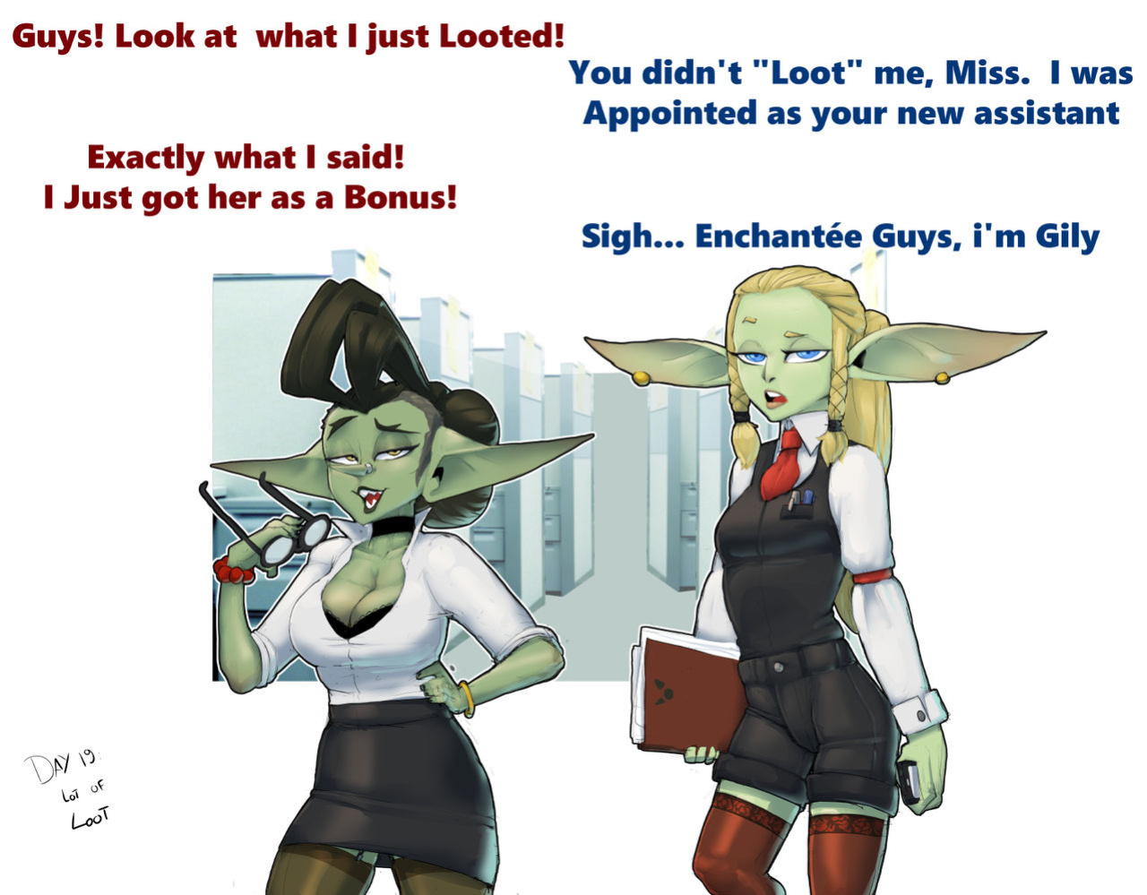 [Darkminou] Gobtober 2020-2022 | Office Goblins (OC)