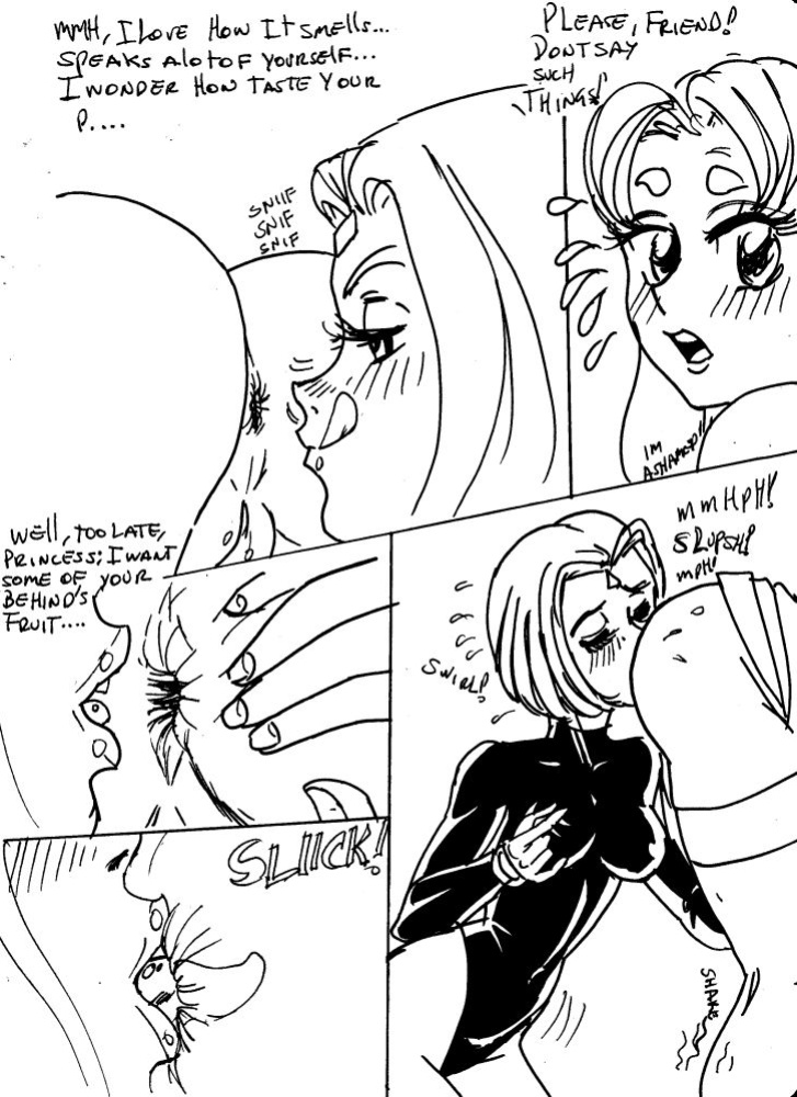 As Punishment For Her Sins, Raven Must Have Sex With Starfire And Blackfire