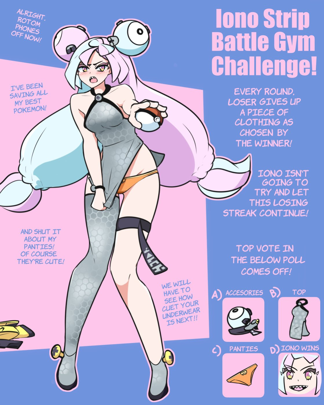 [AnewENFArtist] Iono Strip Battle Gym Challenge! (Pokémon)
