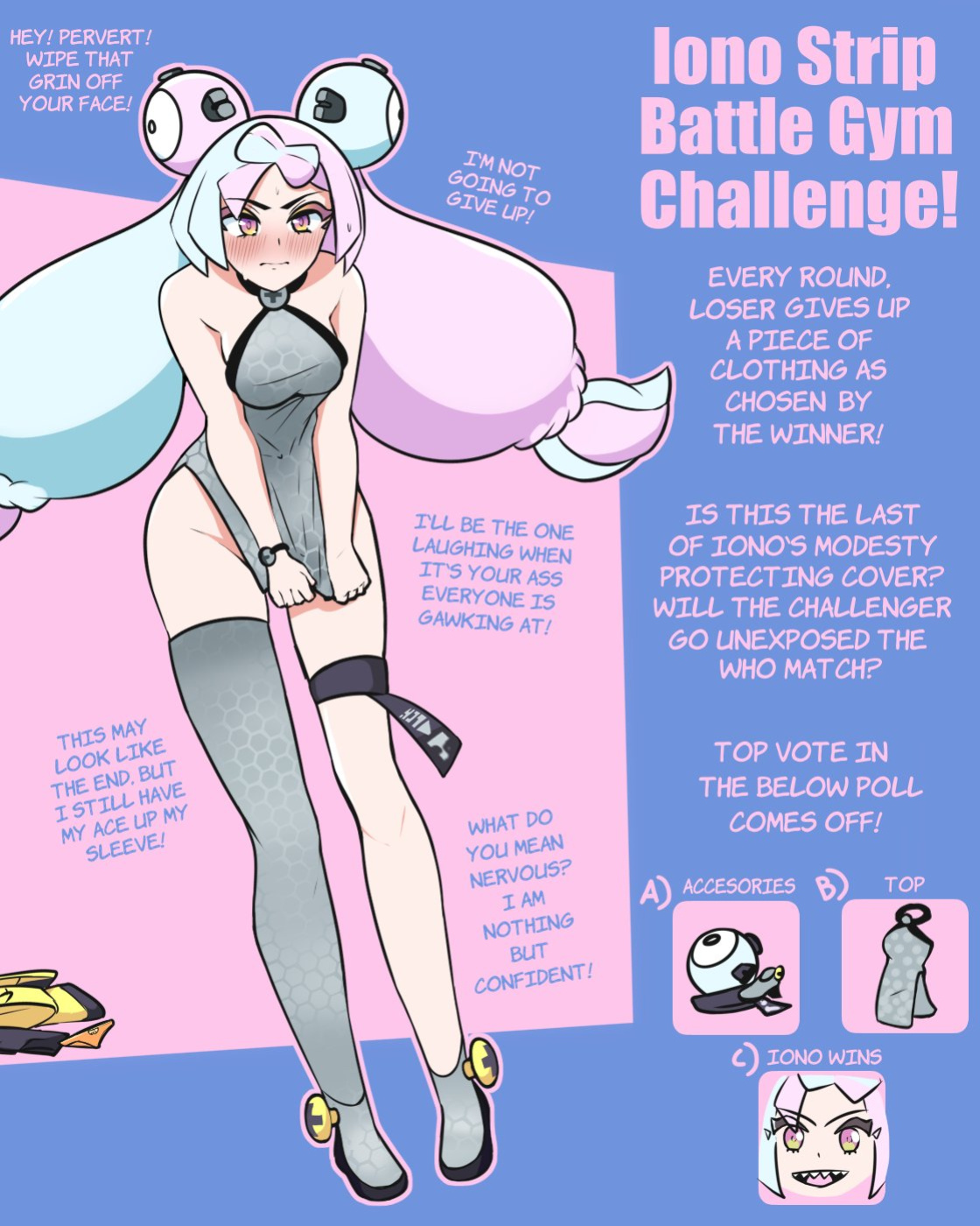 [AnewENFArtist] Iono Strip Battle Gym Challenge! (Pokémon)