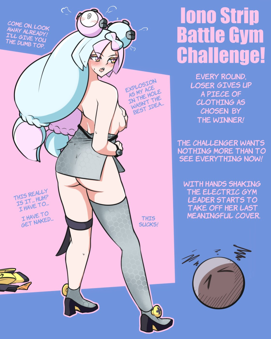 [AnewENFArtist] Iono Strip Battle Gym Challenge! (Pokémon)