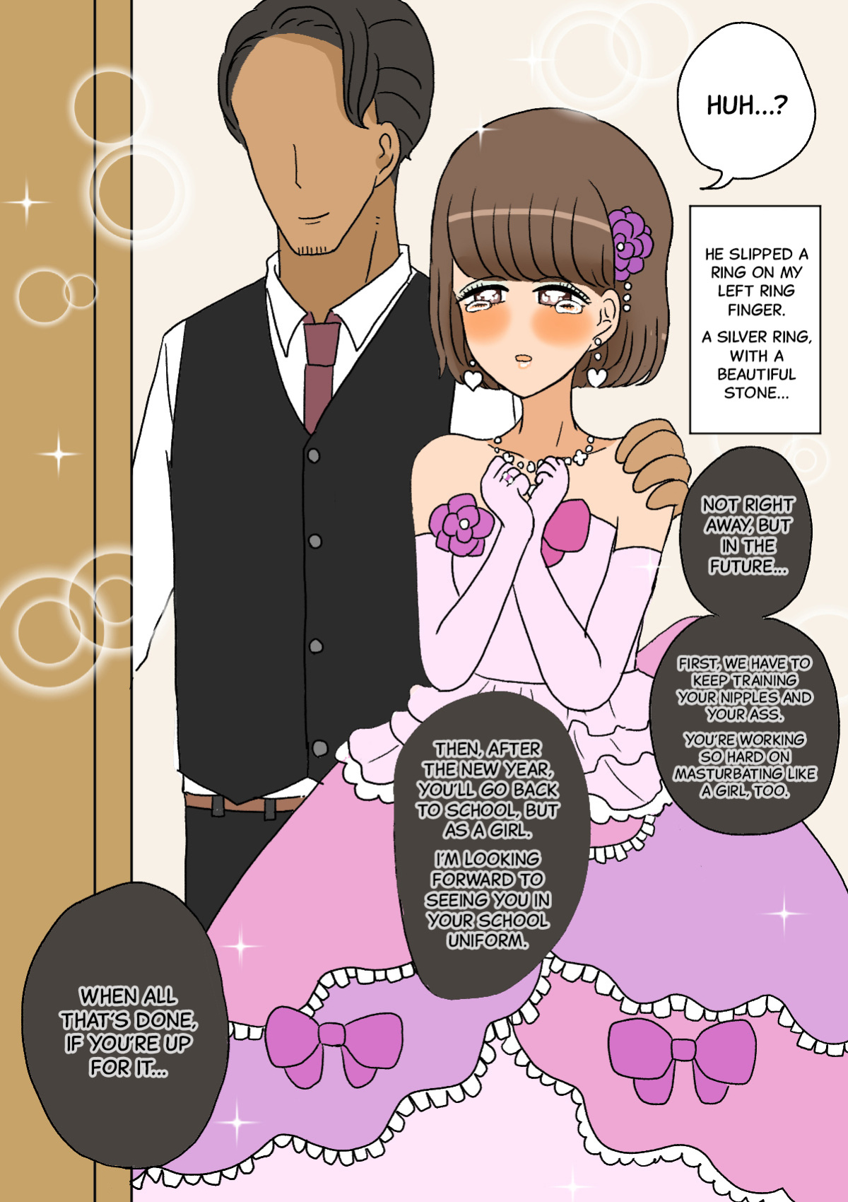 [Whiskeykonkon (Kitsune Beer)] Furyou Shounen ga Mesuochi Shite Kawaii o Yome-san ni naru made ~Konnyaku-Hen~ | A delinquent boy becomes a cute girl, and then a bride - Engagement edition