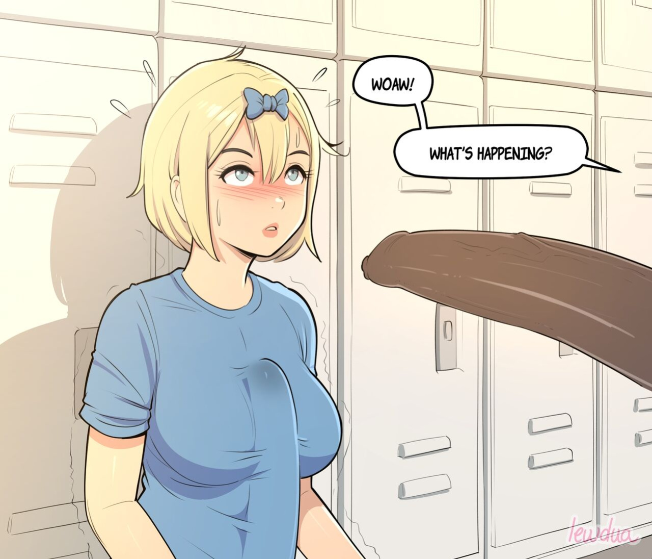 [Lewdua] Locker room - Nessie and Valerie [Hairy]