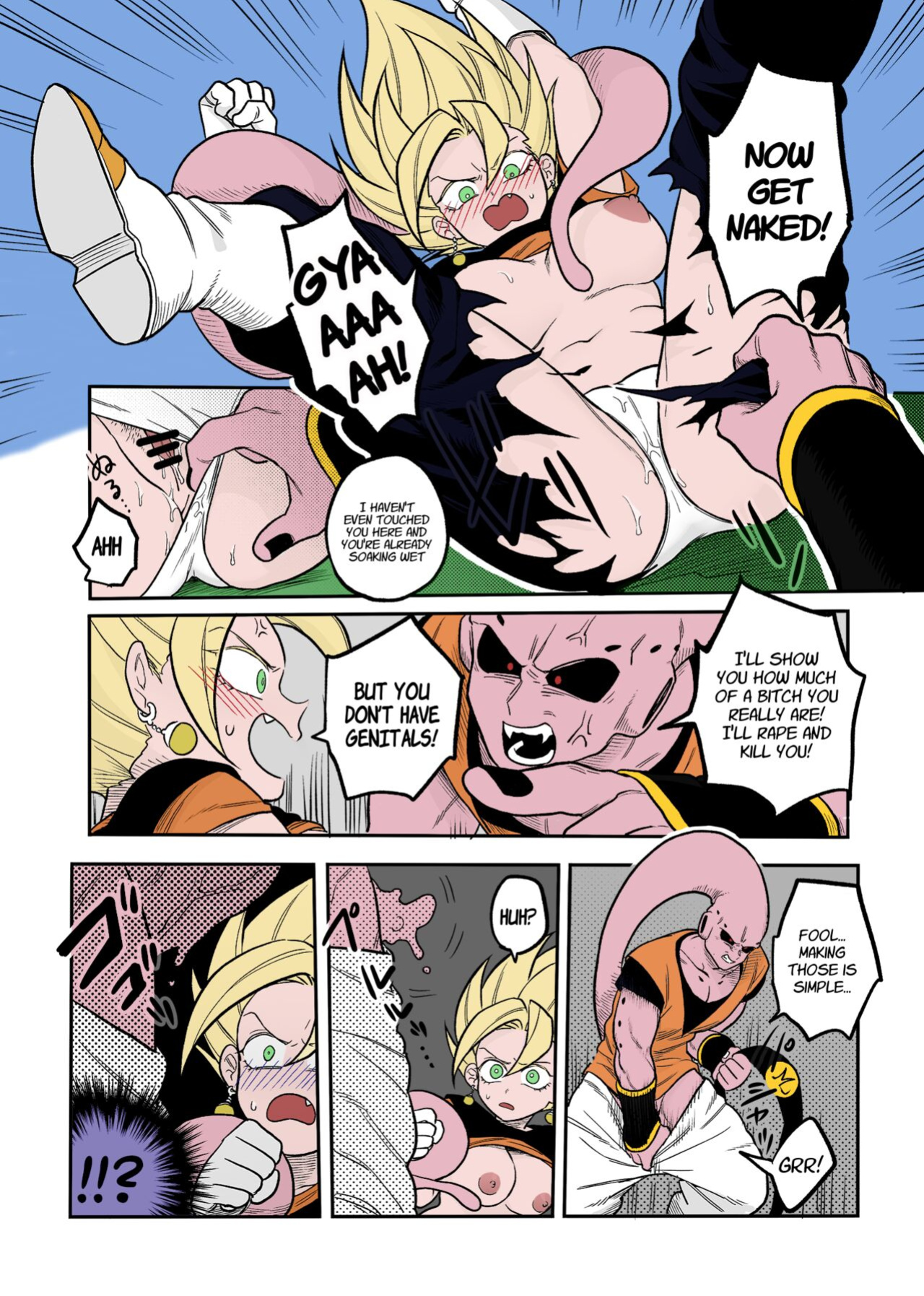 [Fuka] Tada no Zako Majin na no ni... | You're Just a Small Fry Majin... (Dragon Ball Z) [biggiedickie] [Colorized]
