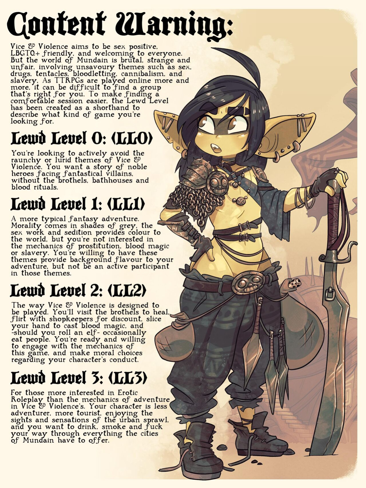 [Rapscallion] Vice & Violence: Salacious Sword & Sorcery Adventures for the Uninhibited & Unhinged