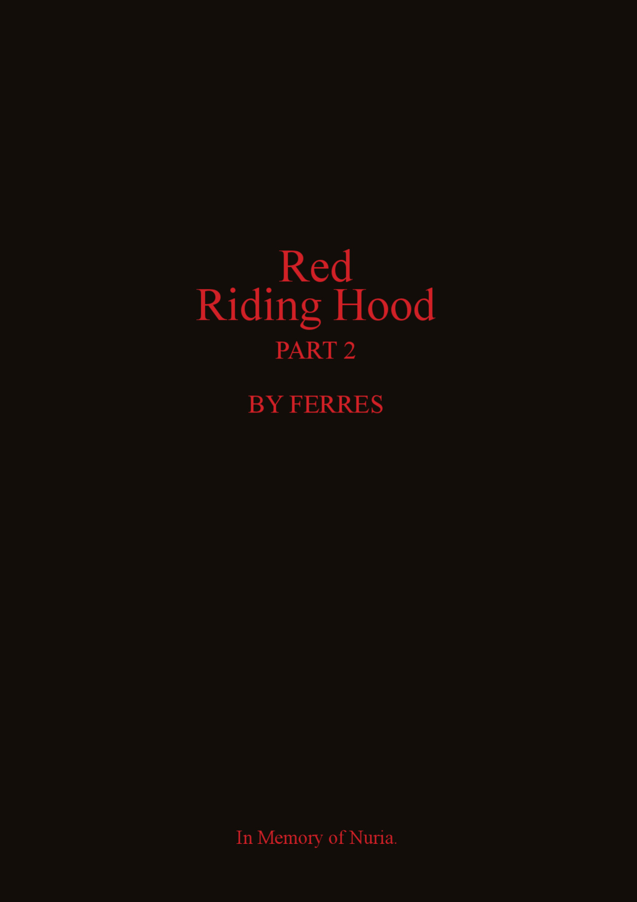 [Ferres] Red Riding Hood - Part 2