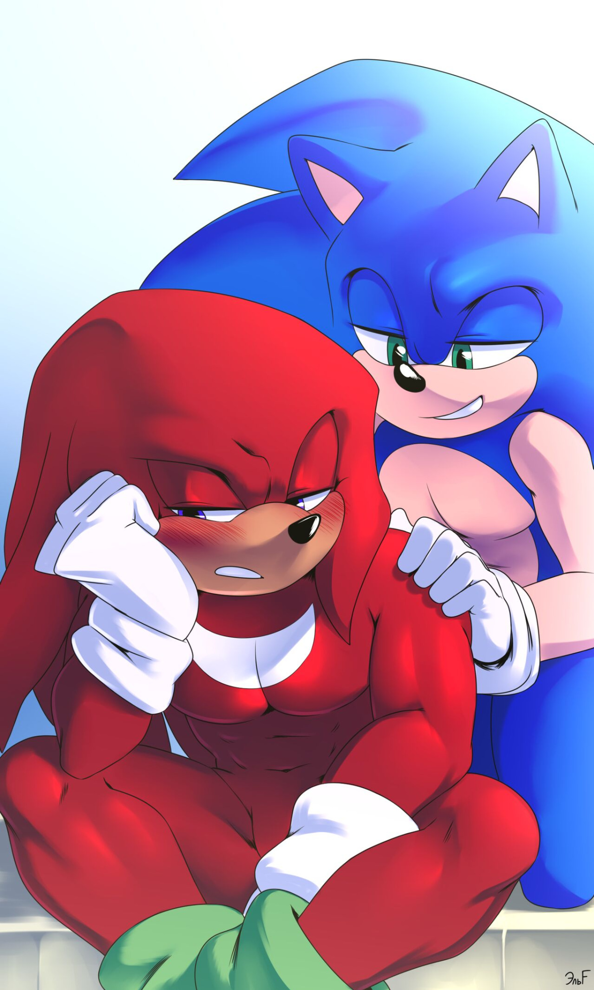 [KrazyELF] Shaking Up The Skies: Sonknux Comic