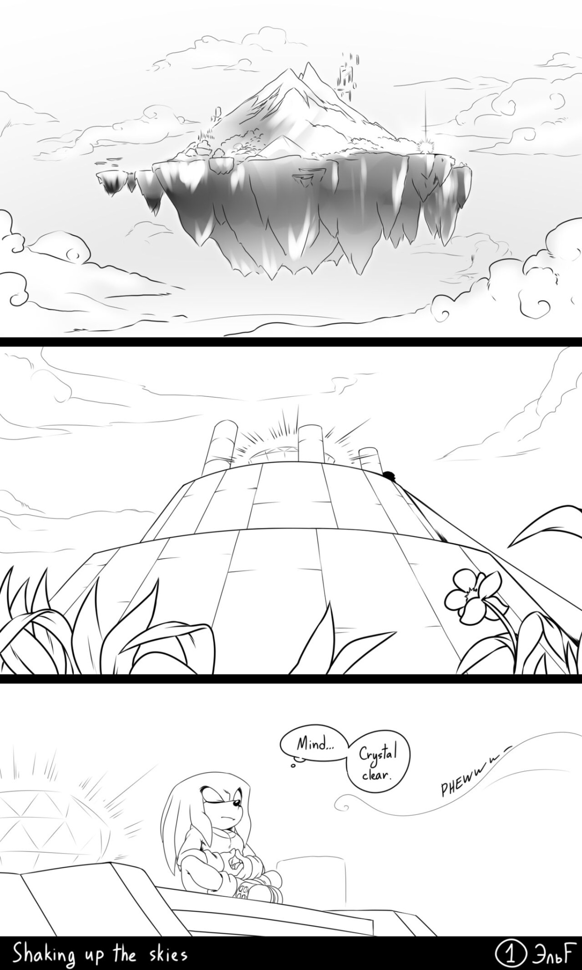 [KrazyELF] Shaking Up The Skies: Sonknux Comic