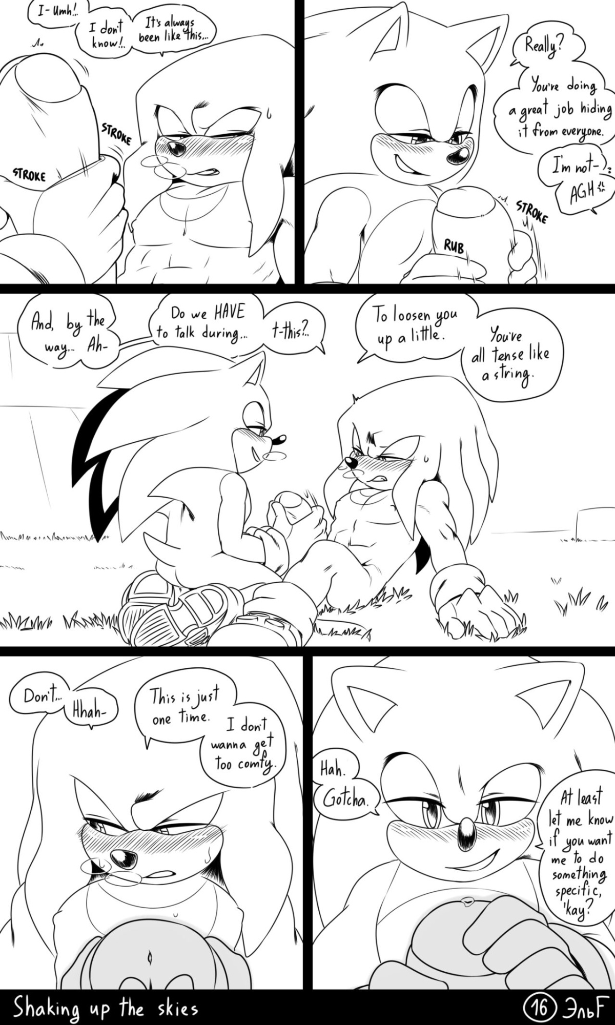 [KrazyELF] Shaking Up The Skies: Sonknux Comic