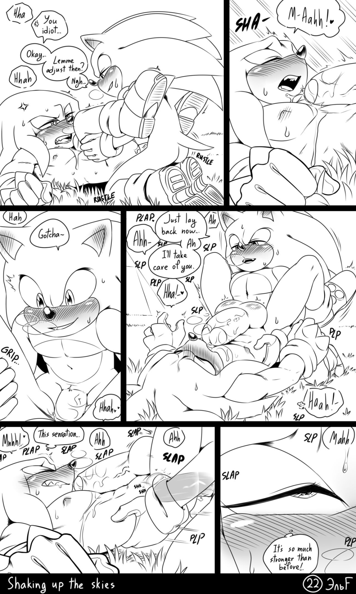 [KrazyELF] Shaking Up The Skies: Sonknux Comic