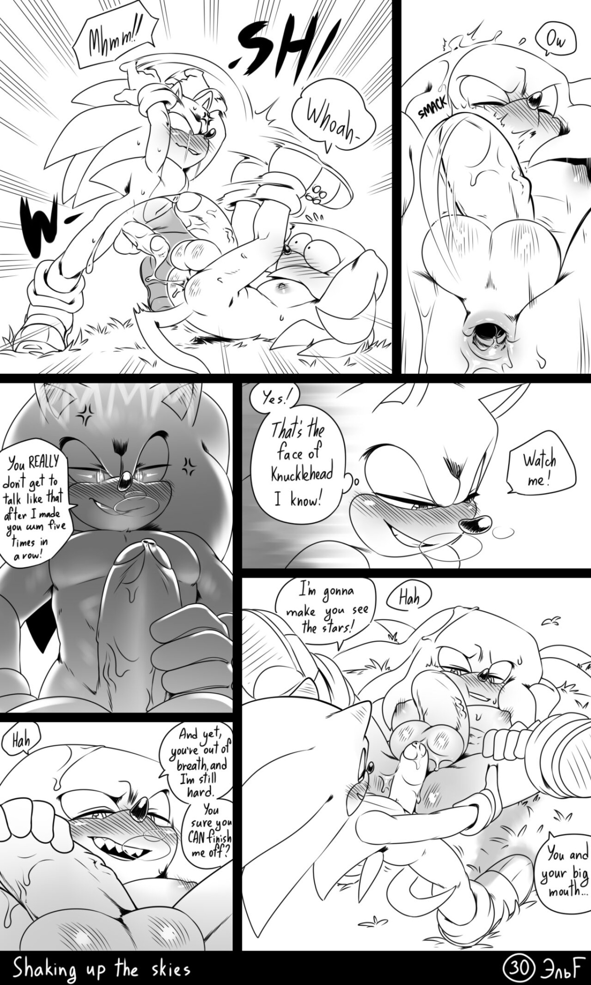 [KrazyELF] Shaking Up The Skies: Sonknux Comic