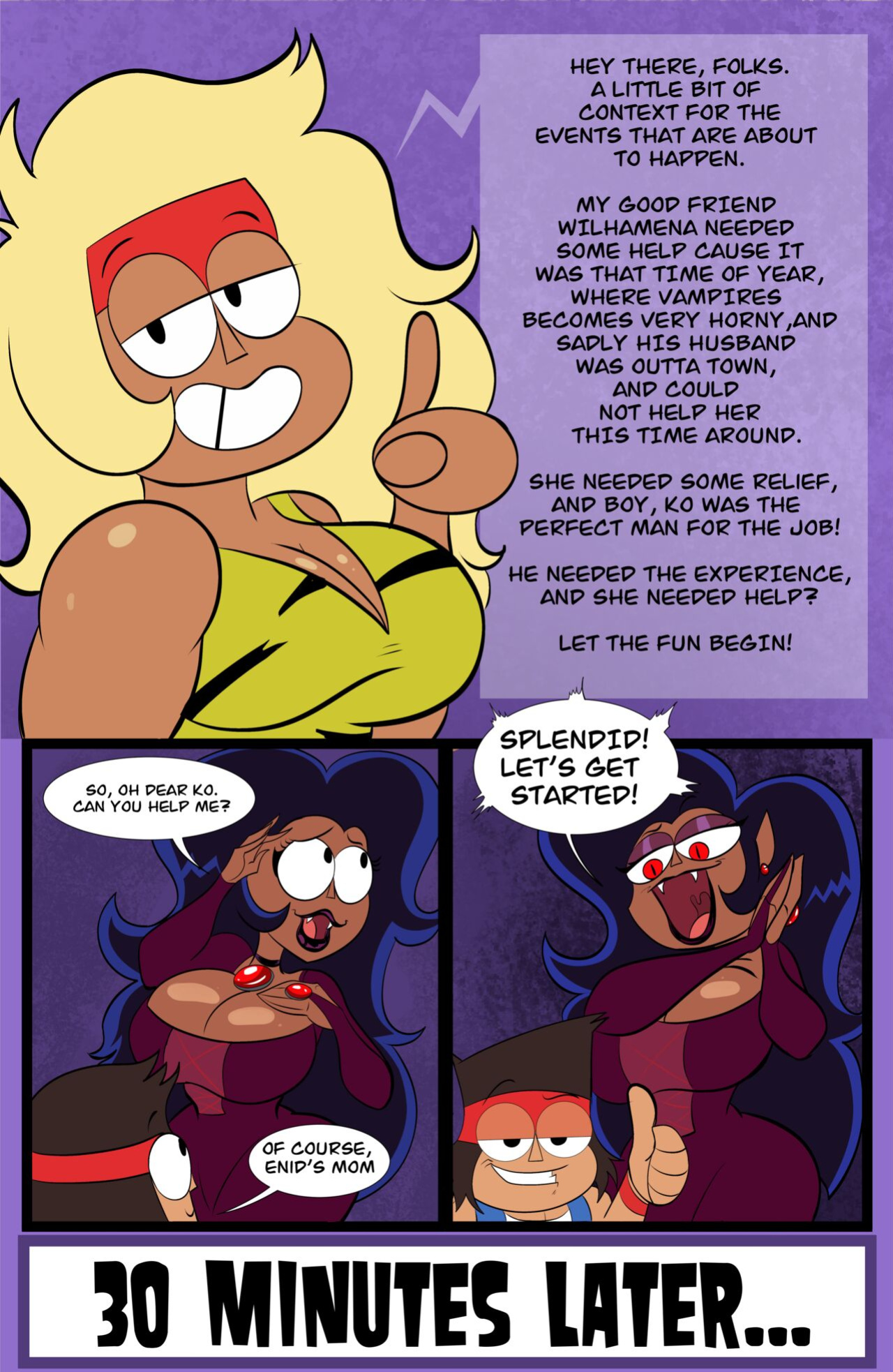 [Ameizing Lewds] Night of the MILF-Pire (OK K.O. Let's be Heroes)
