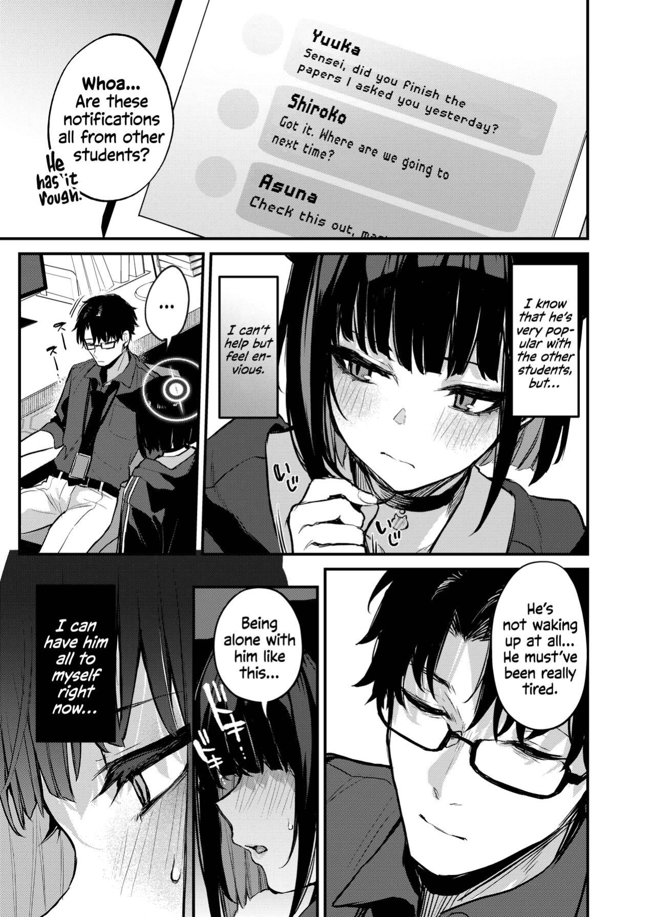 [Osenbei no Mori (Danimaru)] Kyouyama Kazusa no Amai Himitsu | Kyouyama Kazusa's Sweet Secret (Blue Archive) [Watson]