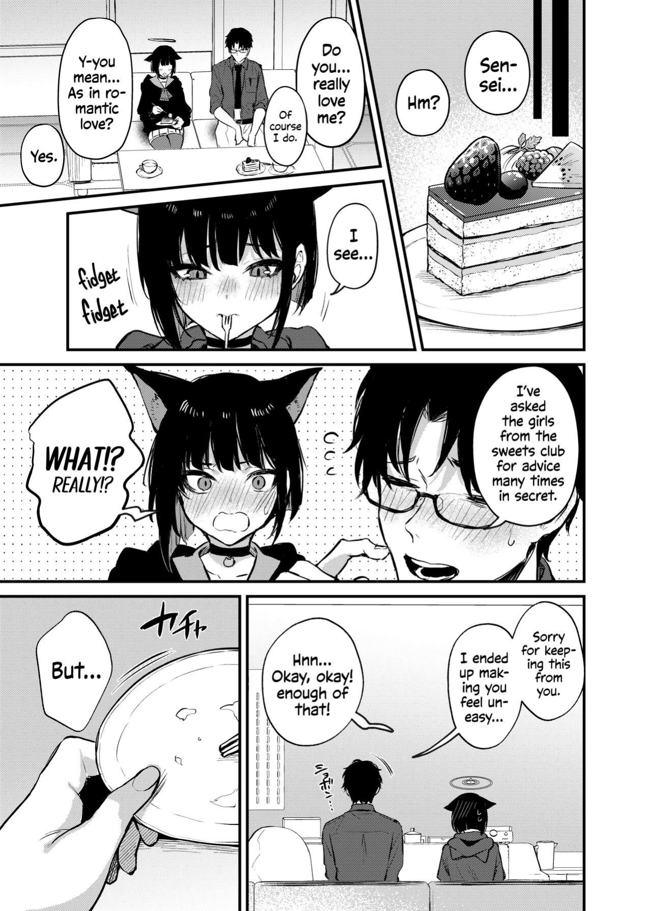 [Osenbei no Mori (Danimaru)] Kyouyama Kazusa no Amai Himitsu | Kyouyama Kazusa's Sweet Secret (Blue Archive) [Watson]