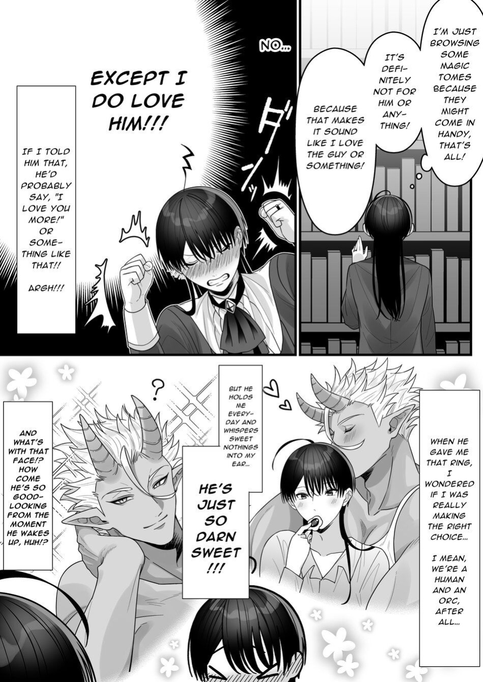 [Oishii Oshiri Cafe (Oishii Oshiri)] Orc no Naedoko ni Ochitakedo Aisa re sugite Chou Shiawasedesu!