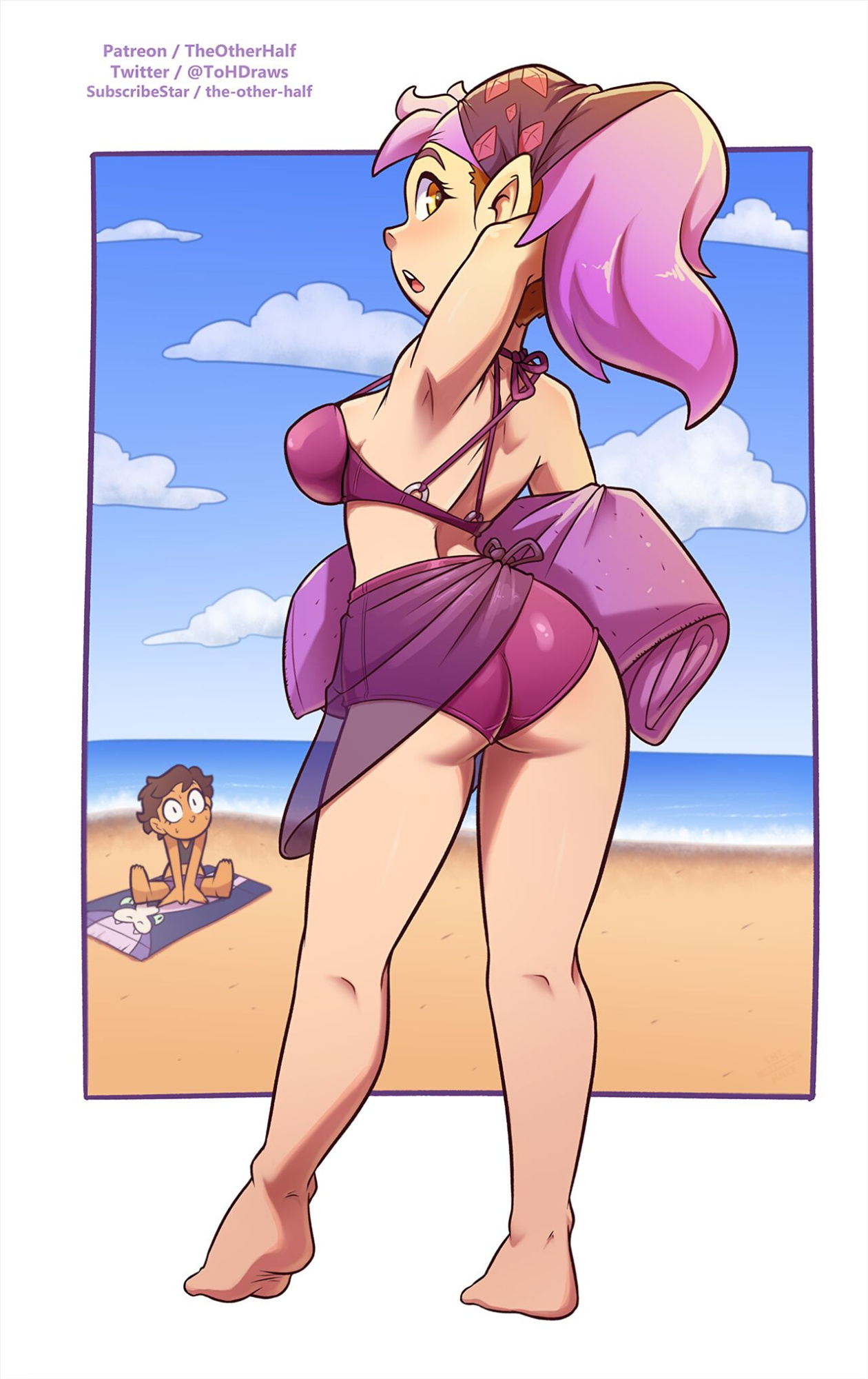 [TheOtherHalf] Surfer Luz & Beach Amity (The Owl House)