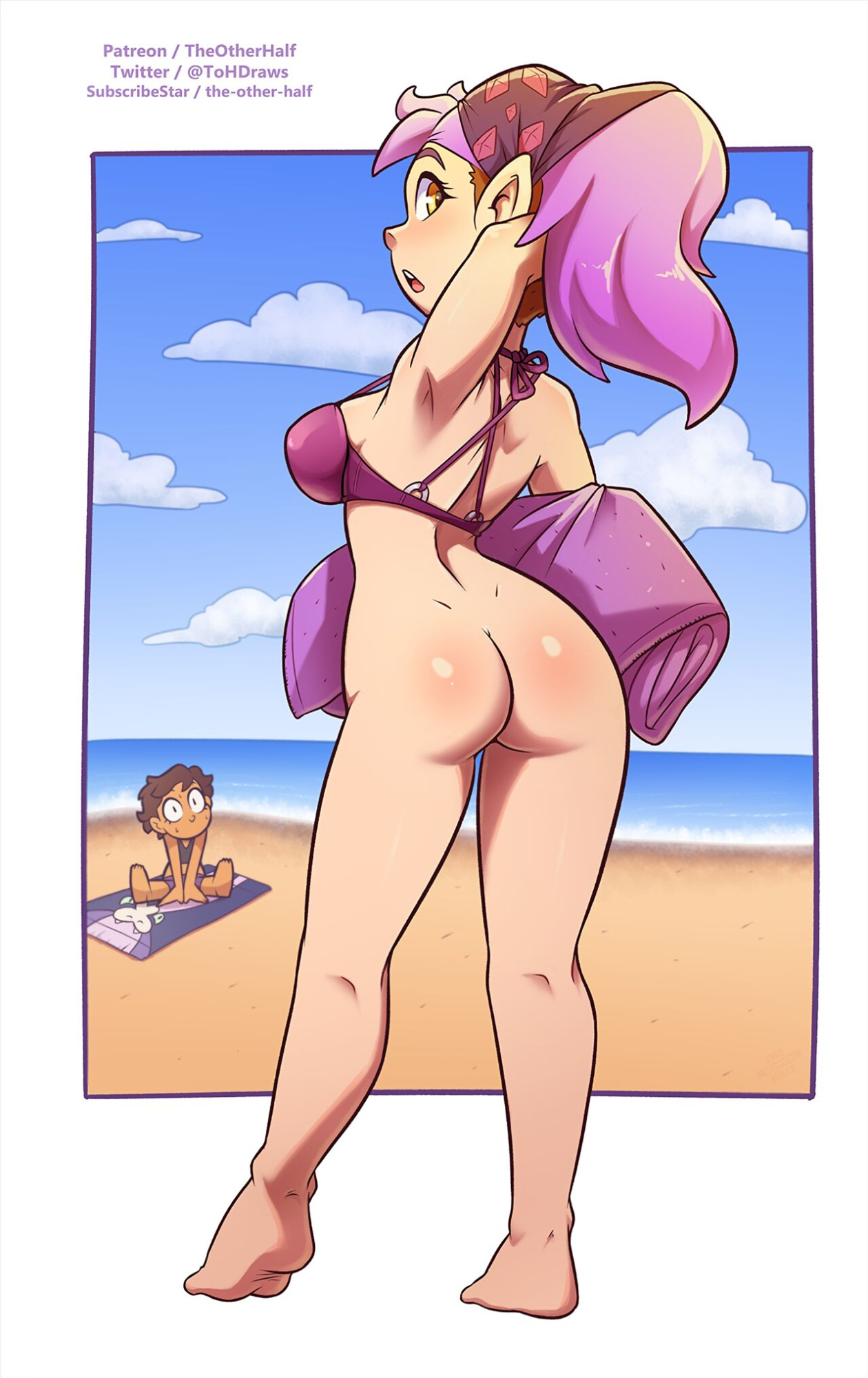 [TheOtherHalf] Surfer Luz & Beach Amity (The Owl House)