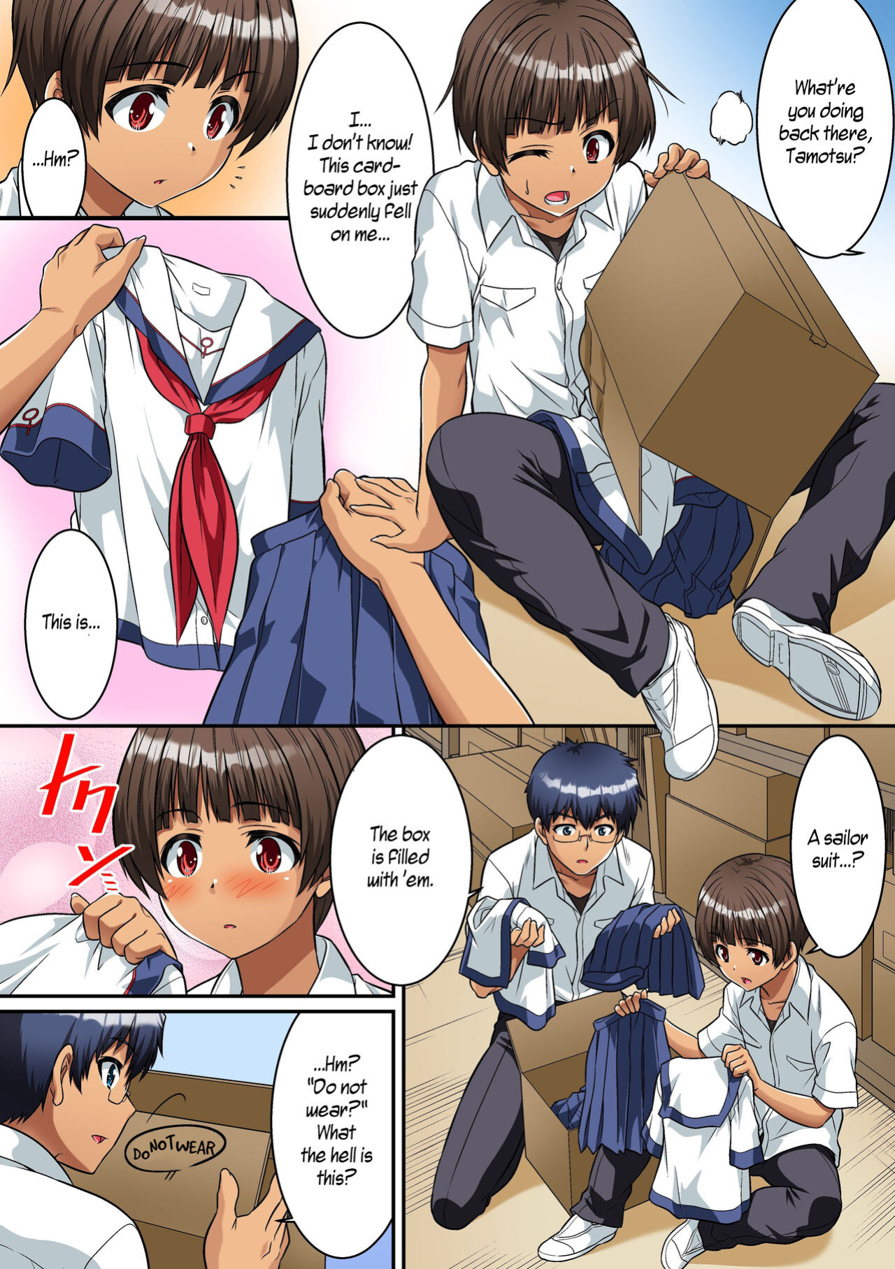 [NCP (Kaneko Naoya)] Danshikou de Nyotaika shichatta Boku. Seifuku no Mama Class Danshi no Zenin ni... | I Became a Girl at an All-Boys School. For All the Classmate Boys Still in Uniform... [WisdomWapiti]