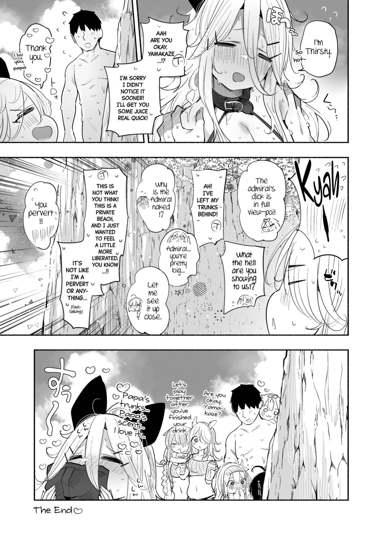 [Toto-taste (Suzuki Toto)] Yamakaze-chan to Private Beach de Yuuwaku Kozukuri Sex | Seductive Baby-making Sex with Yamakaze-chan at a Private Beach (Kantai Collection -KanColle-) [Black Grimoires]