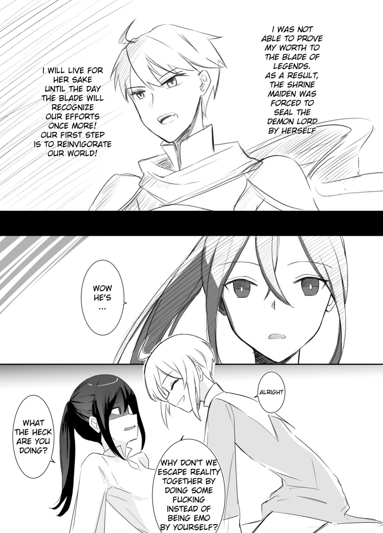 [Boukensha C] Crestfallen Futanari x Femboy Priest: Prepare to Cum Edition