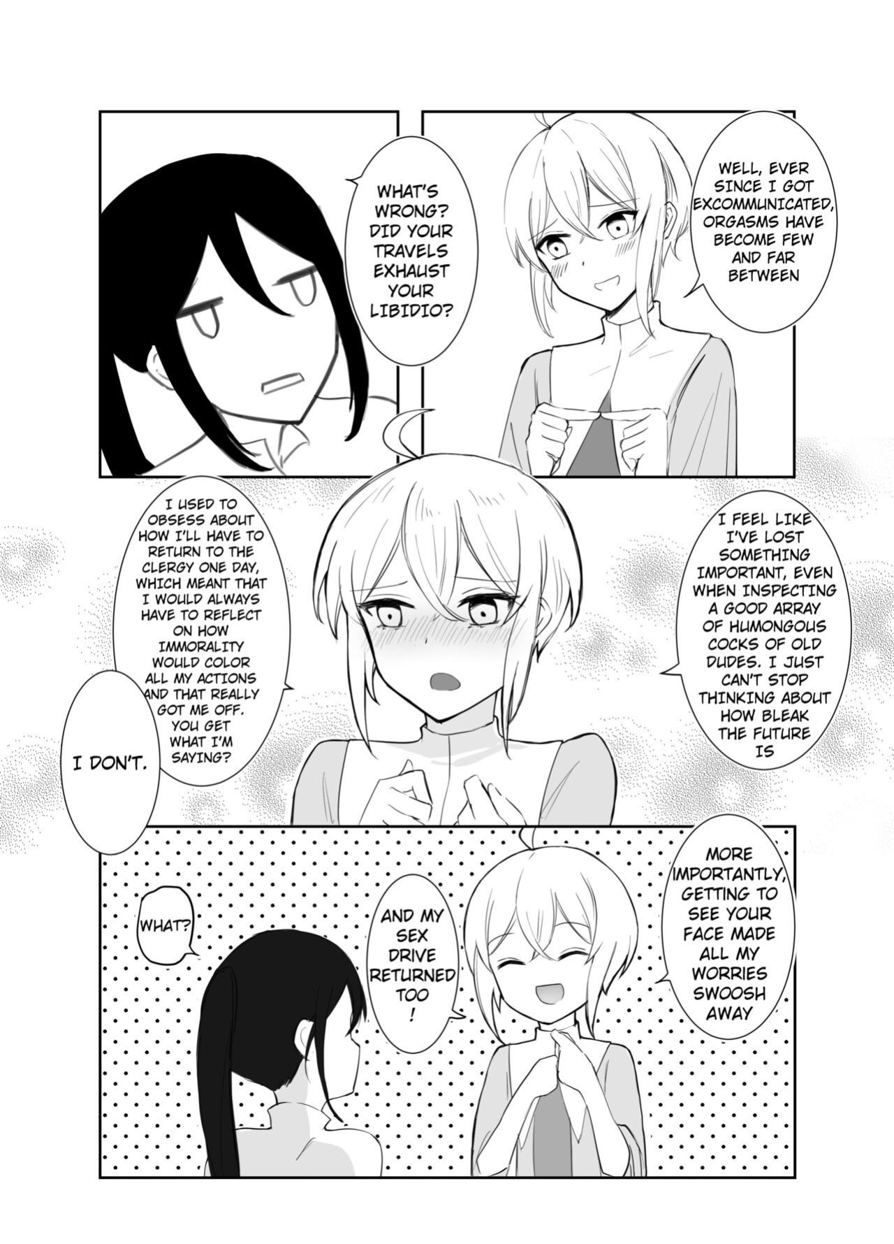[Boukensha C] Crestfallen Futanari x Femboy Priest: Prepare to Cum Edition