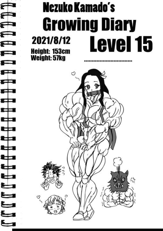 Nezuko Kamado's growing diaries