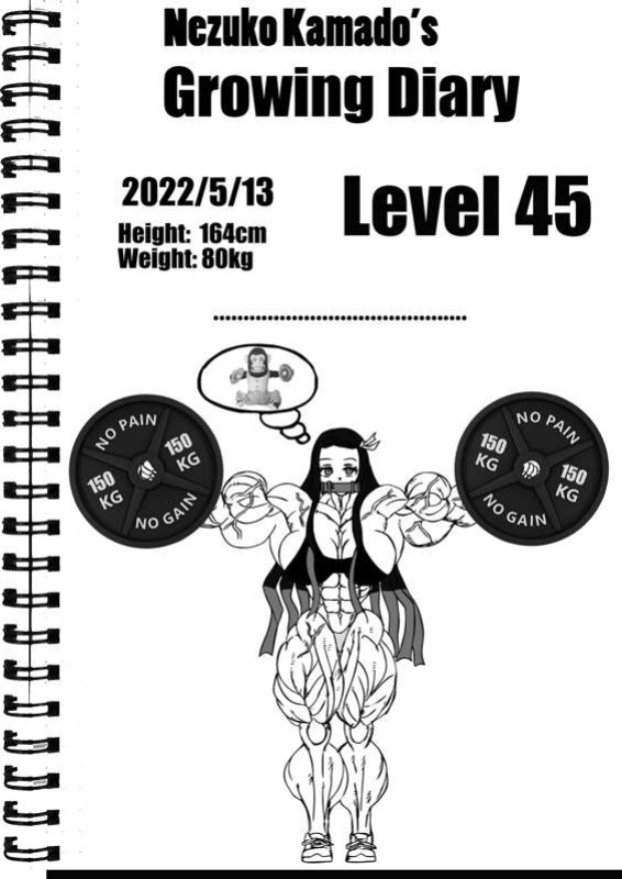Nezuko Kamado's growing diaries