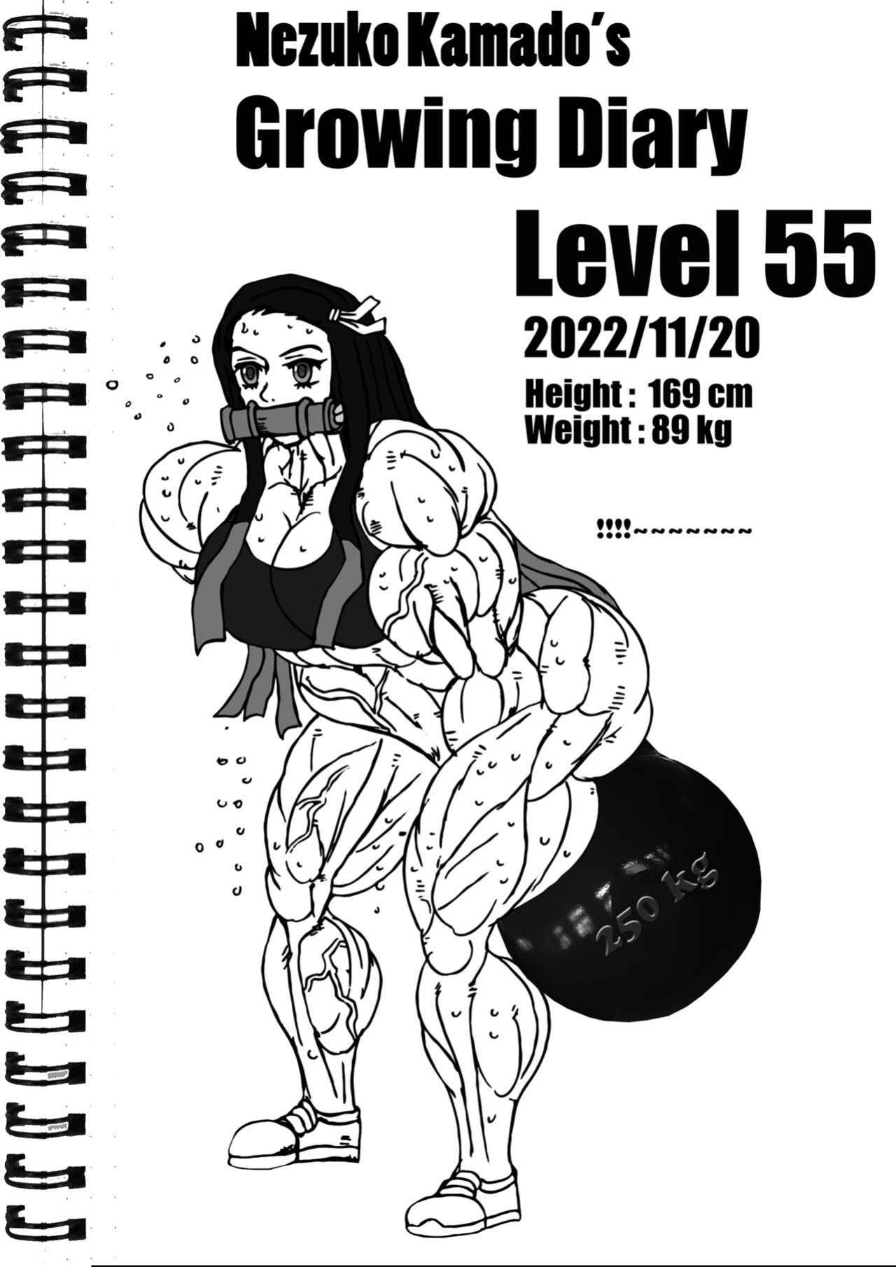 Nezuko Kamado's growing diaries