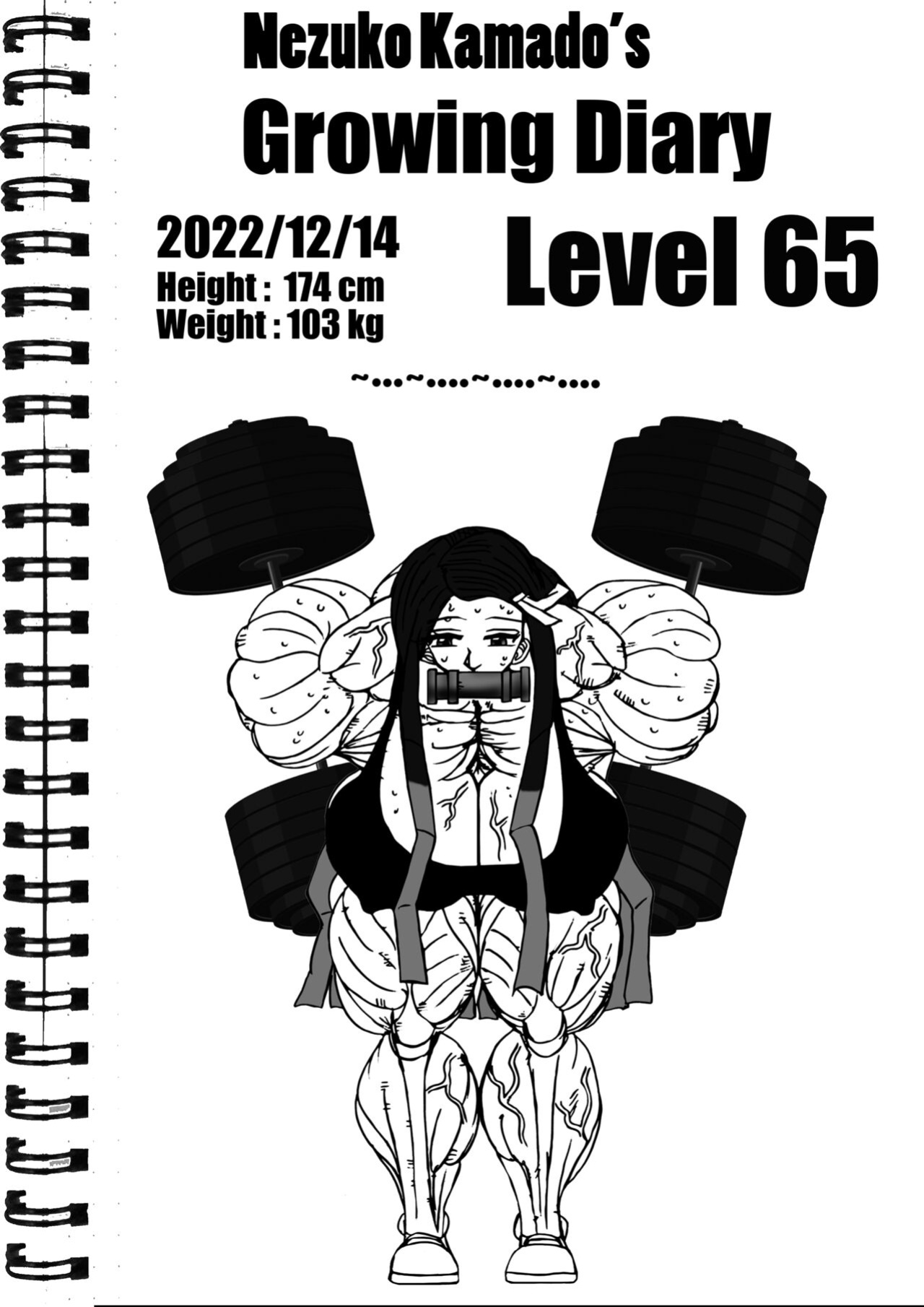 Nezuko Kamado's growing diaries