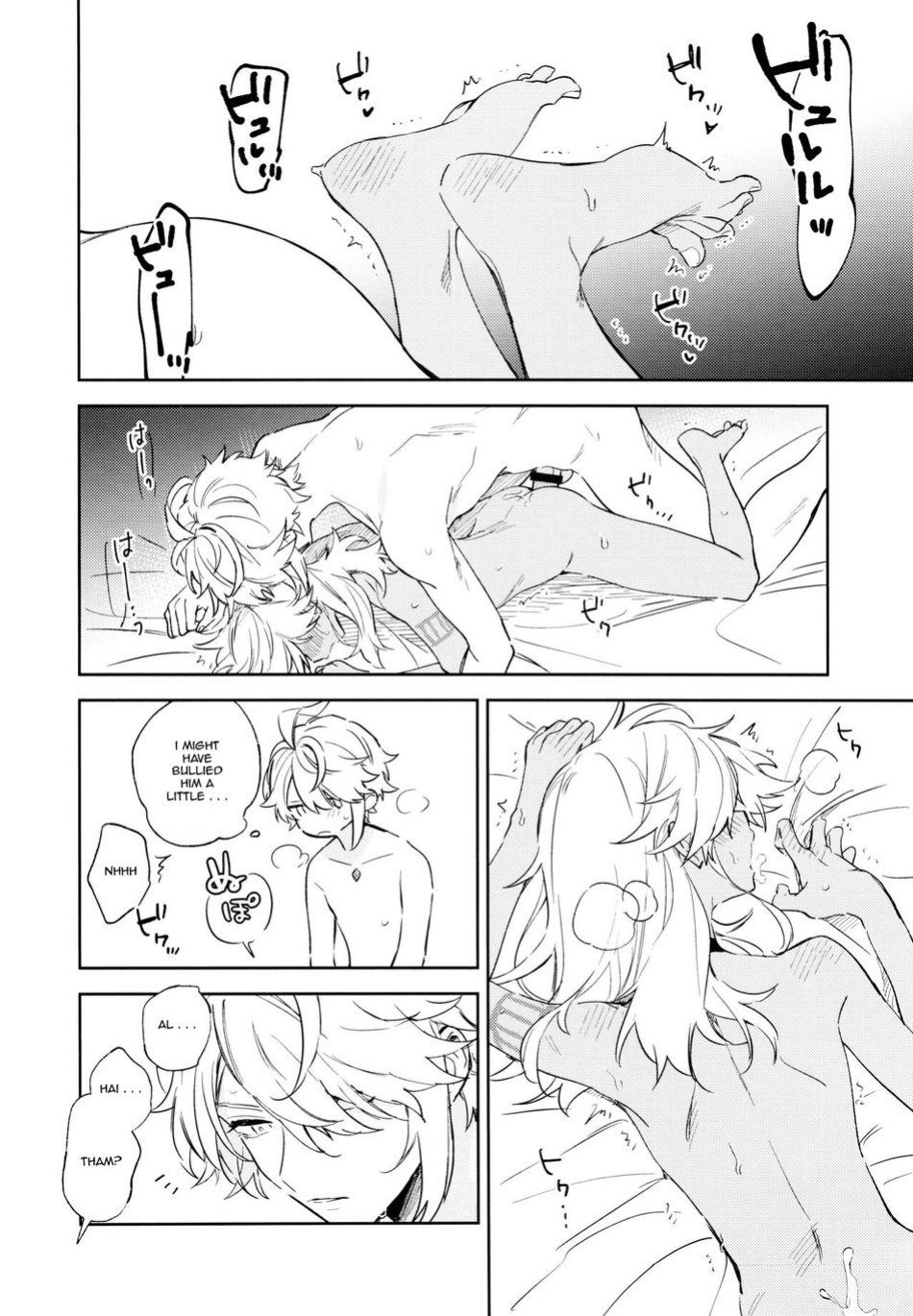 (Kami no Eichi 8) [Mekoro (meco)] Senya Hatsuya | A Thousand and One Nights (Genshin Impact)