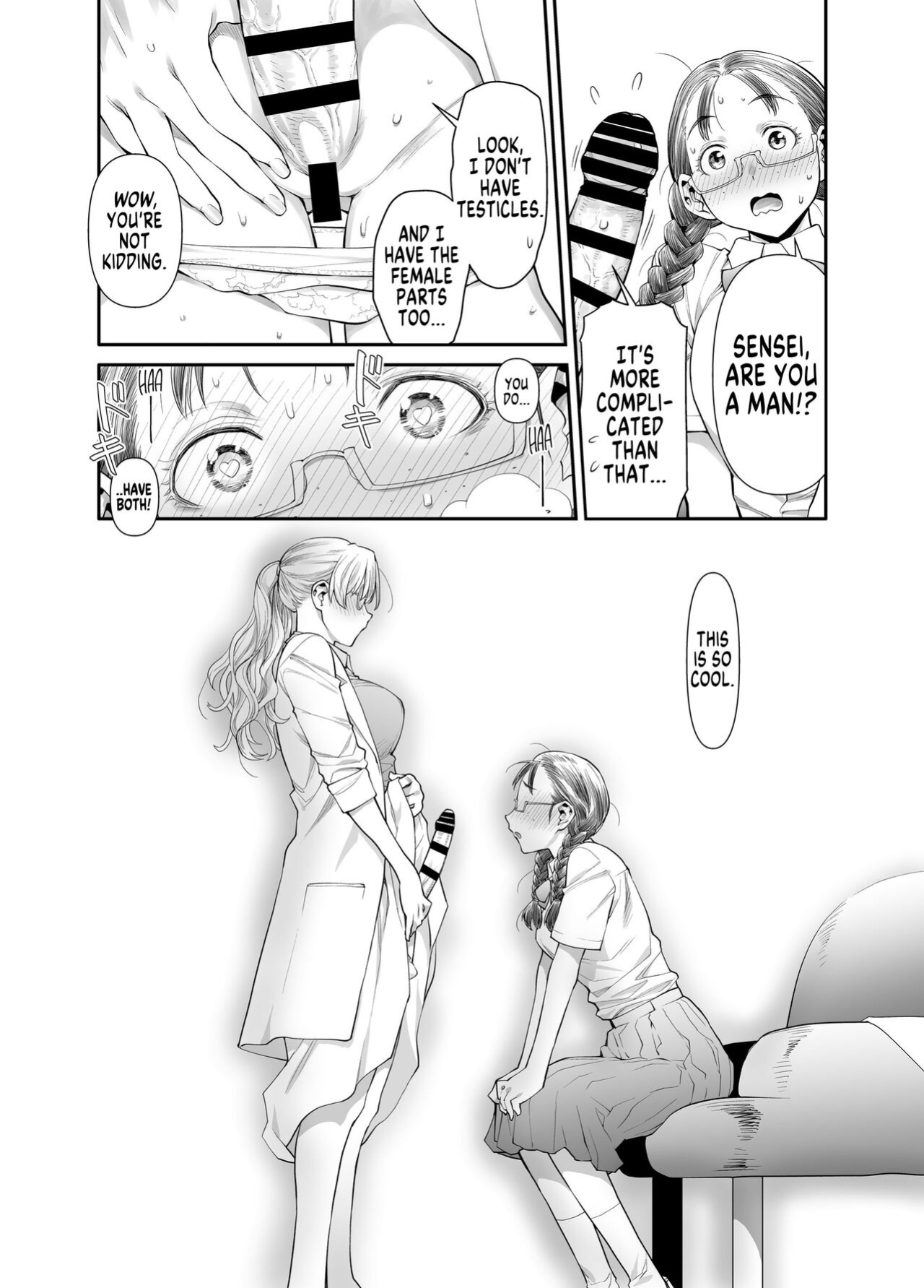 [Botandou (Kio Shimoku)] Zenbu, Sensei no Sei. Futanari Onna Kyoushi ga Onanie Chuudoku Yuutousei o Sukkirisaseru Hanashi. | It's All Sensei's Fault! [MegaFagget]