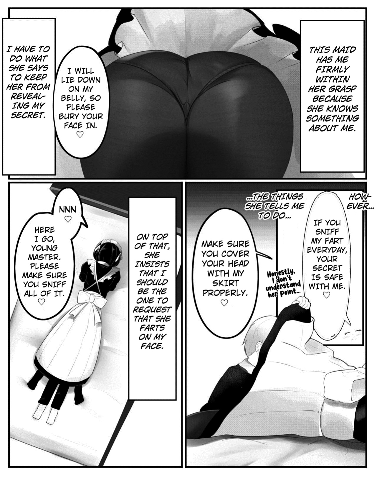 [Tsuchiro] Onara Manga - Maid to Bocchama [Kuraudo]