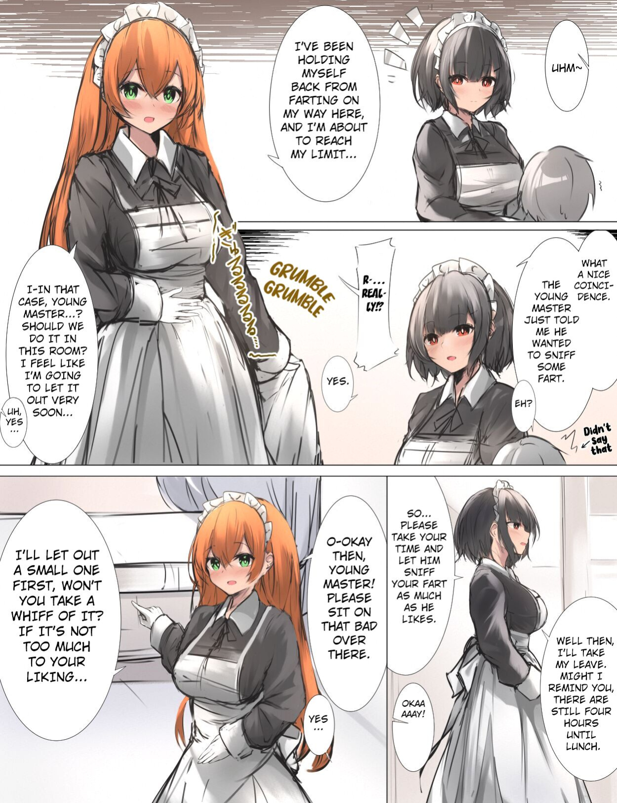 [Tsuchiro] Onara Manga - Maid to Bocchama [Kuraudo]