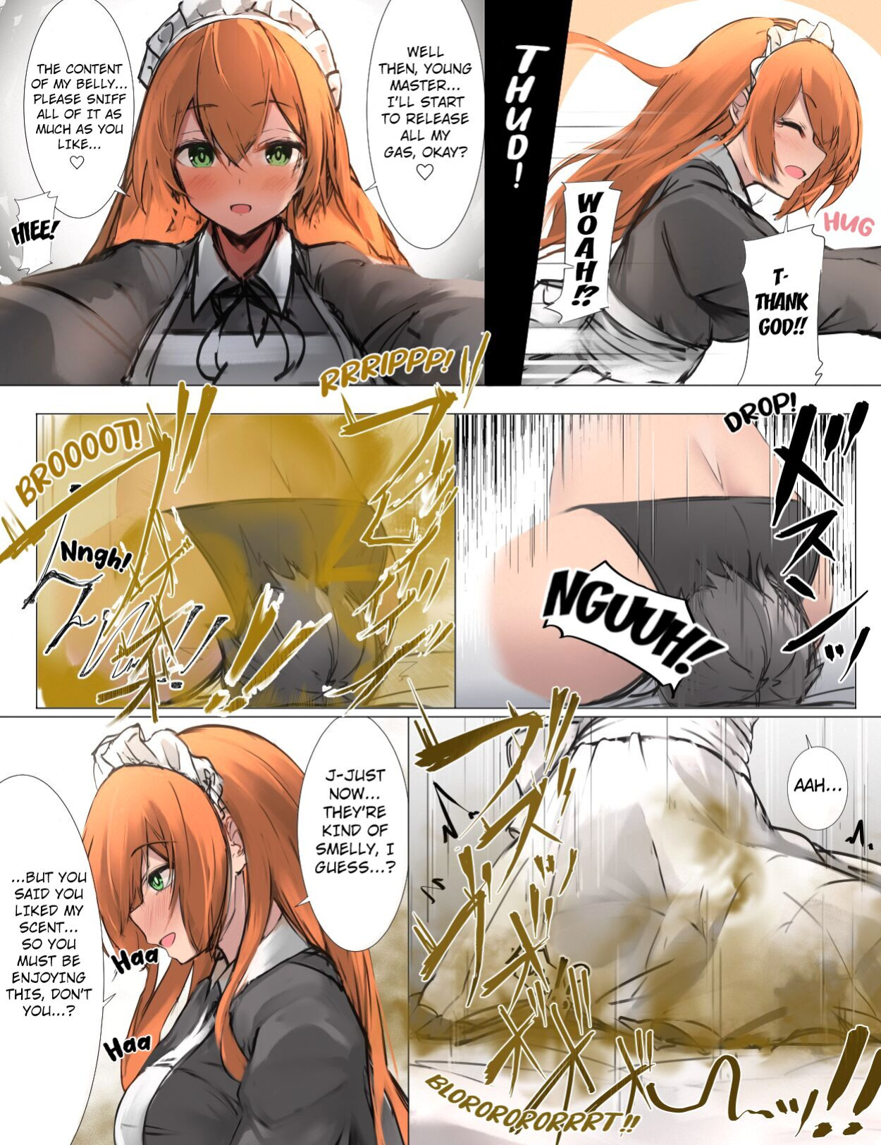 [Tsuchiro] Onara Manga - Maid to Bocchama [Kuraudo]