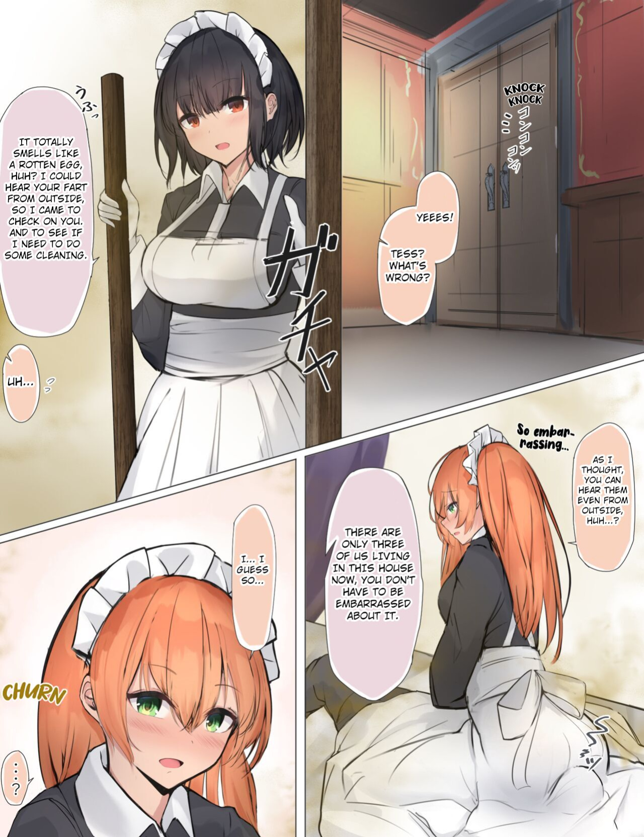 [Tsuchiro] Onara Manga - Maid to Bocchama [Kuraudo]