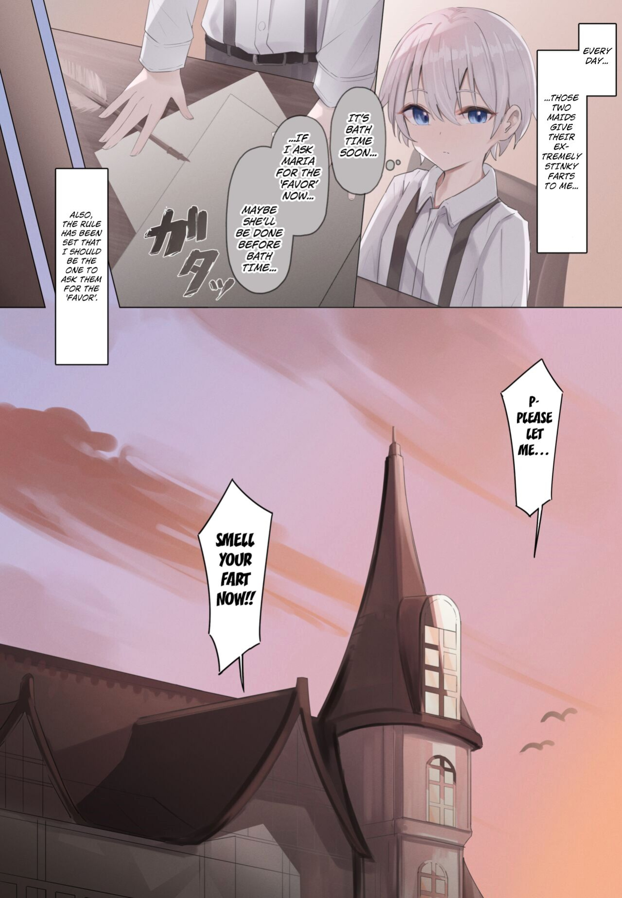 [Tsuchiro] Onara Manga - Maid to Bocchama [Kuraudo]