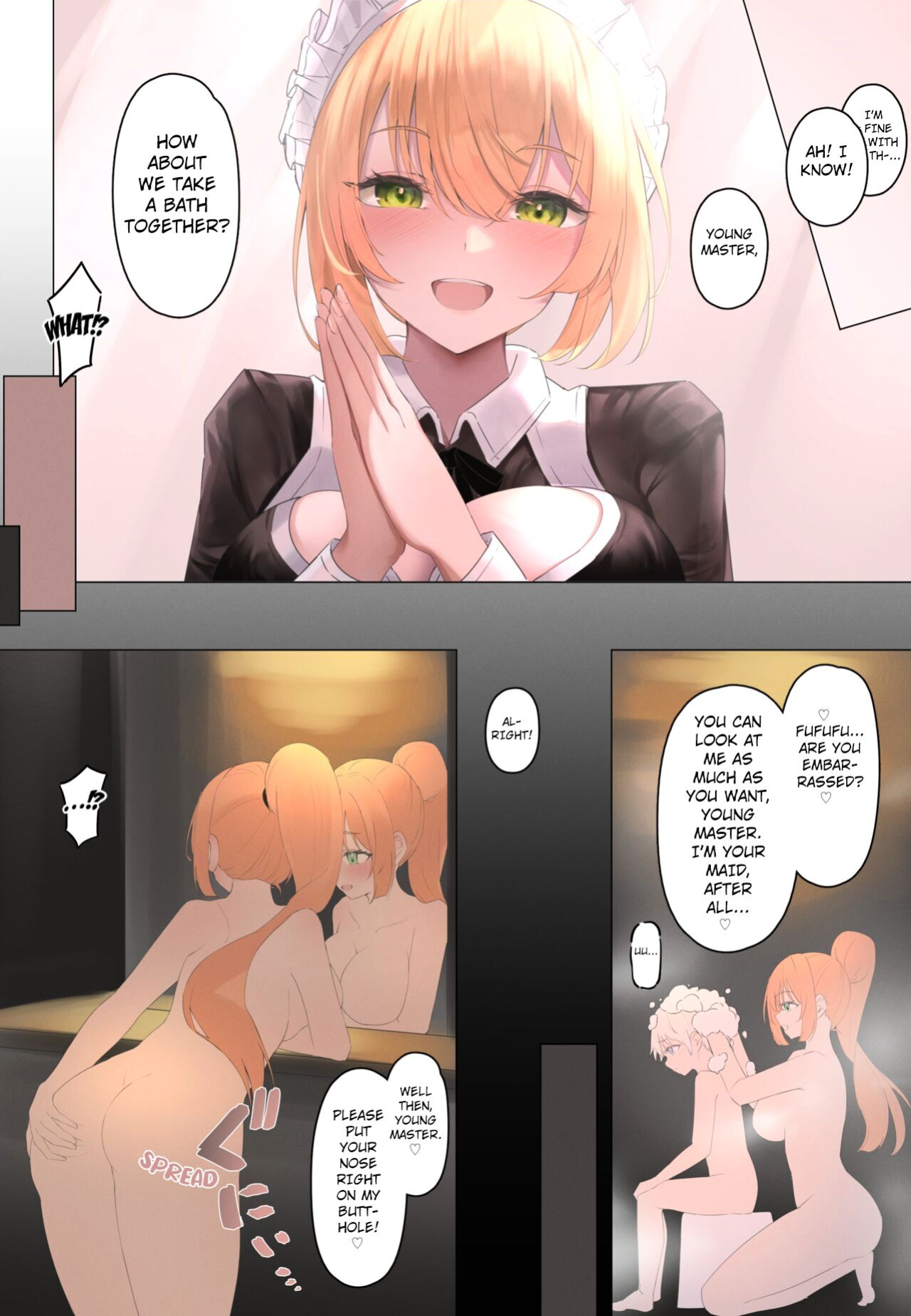 [Tsuchiro] Onara Manga - Maid to Bocchama [Kuraudo]