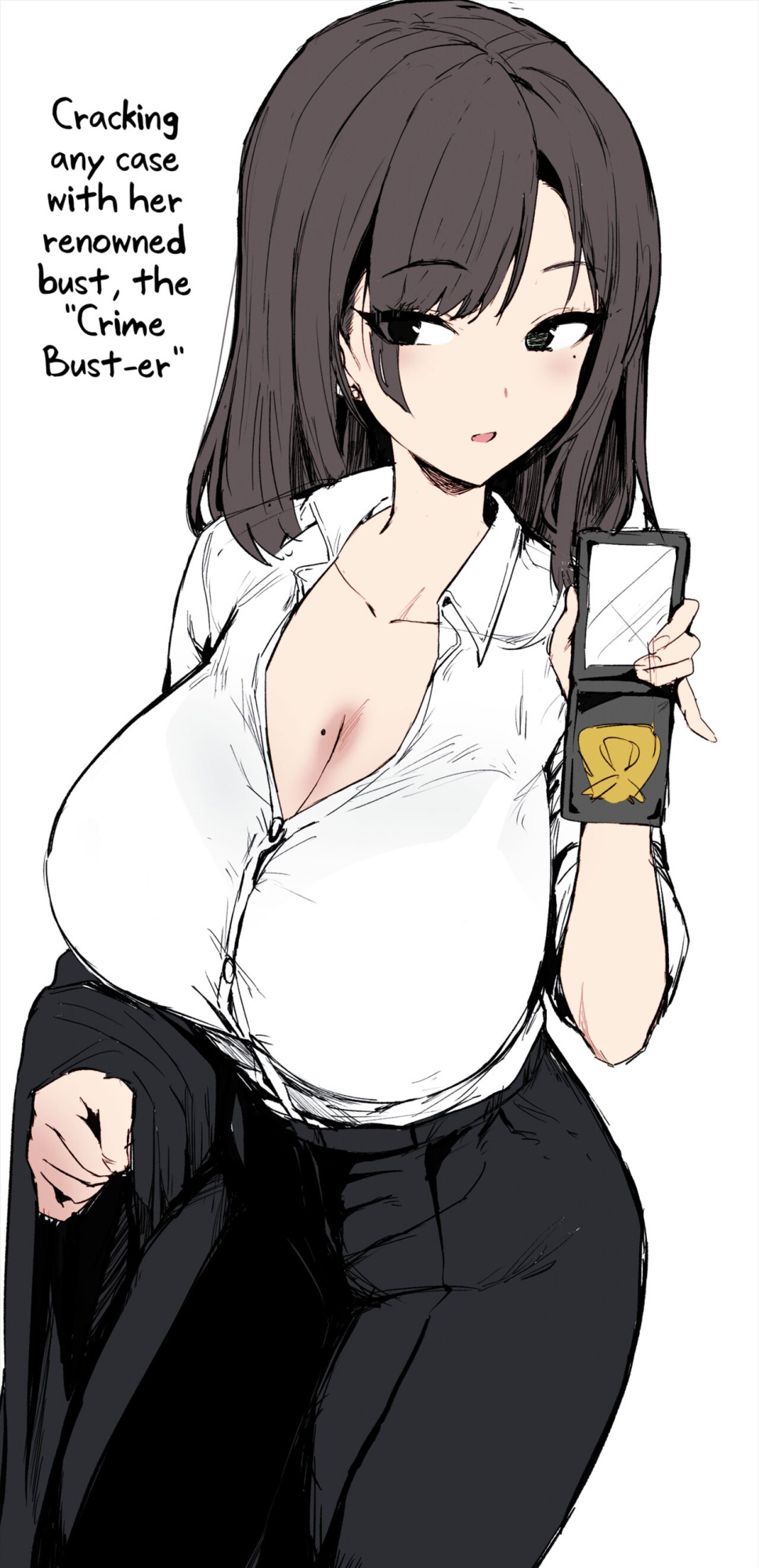 [Hotate-chan] Oppai Keiji | Busty Cop [SaLamiLid] [Colorized] [Satansoft]