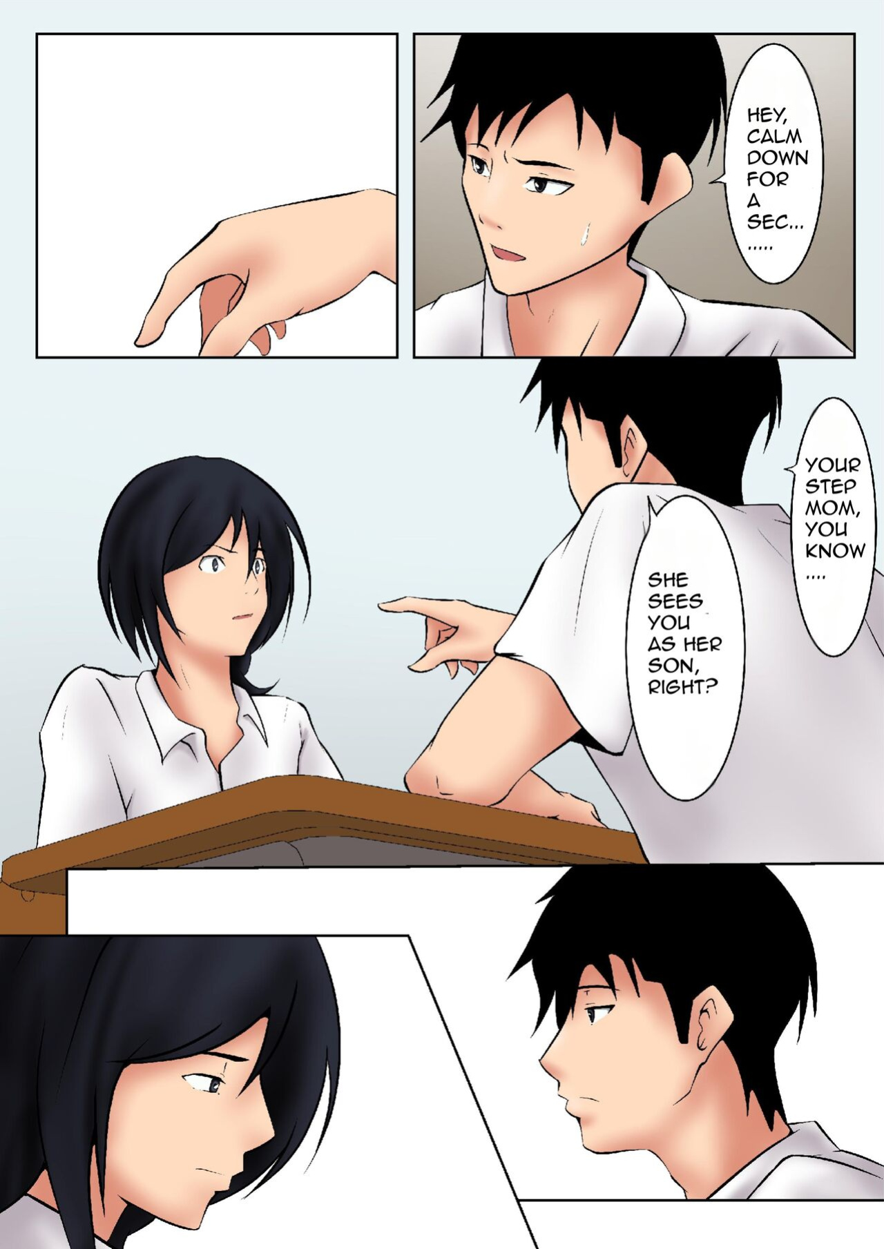 [Pentacle (Shimipan)] Okaa-san ga Boku no Tomodachi ni | My Step Mom and My Best Friend [Silver]