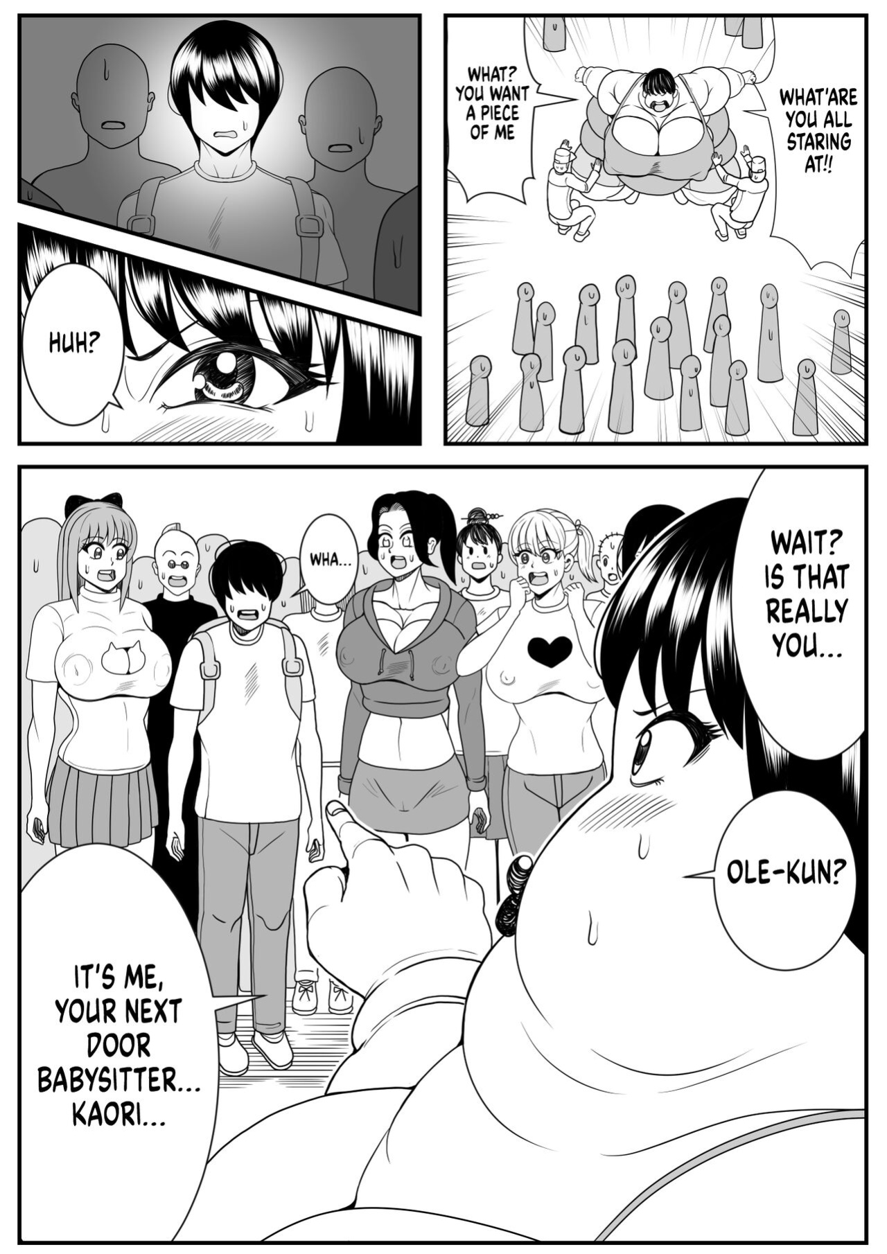 [Nekorondoru (Tokei)] My old babysitter, who I haven’t seen in ten years, has gained weight and became monstrous | Zutto Akogarete Ita Otonari no Onee-san ni 10-nenburi ni Atte Mitara Kusodebu Monster to Kashite