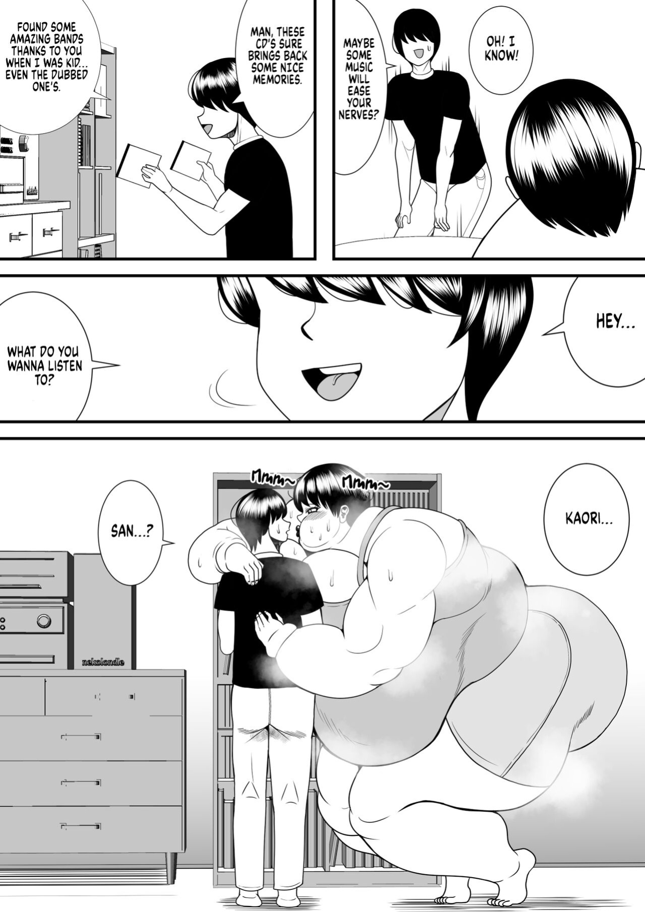 [Nekorondoru (Tokei)] My old babysitter, who I haven’t seen in ten years, has gained weight and became monstrous | Zutto Akogarete Ita Otonari no Onee-san ni 10-nenburi ni Atte Mitara Kusodebu Monster to Kashite