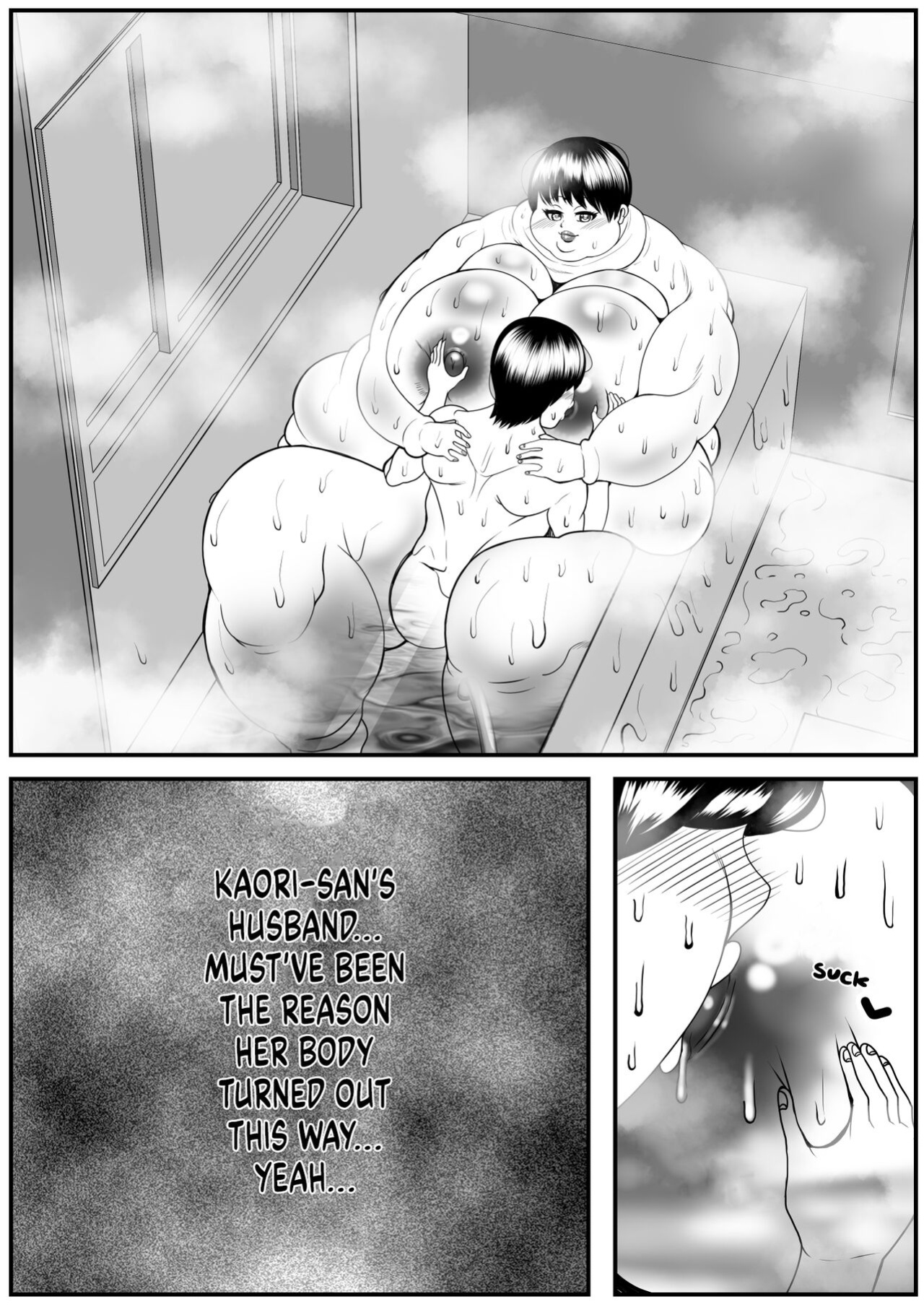 [Nekorondoru (Tokei)] My old babysitter, who I haven’t seen in ten years, has gained weight and became monstrous | Zutto Akogarete Ita Otonari no Onee-san ni 10-nenburi ni Atte Mitara Kusodebu Monster to Kashite
