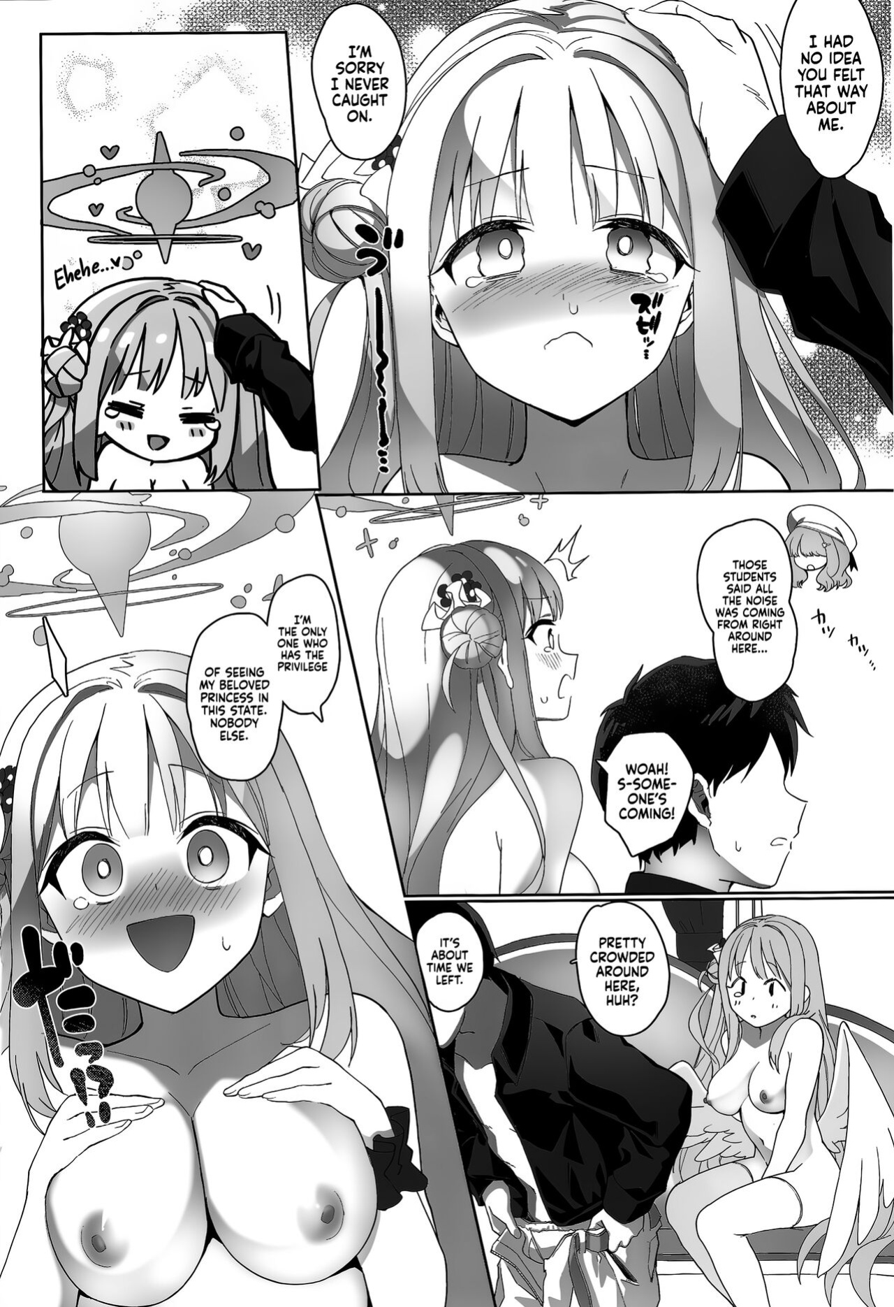 (C101) [Sleepwatch.ex (Aibu Yue)] Bukiyou na Ohime-sama wa Ouji-sama ni Aisaretai | The Bumbling Princess Longs For Her Prince's Love (Blue Archive) [Sloppy Seconds]