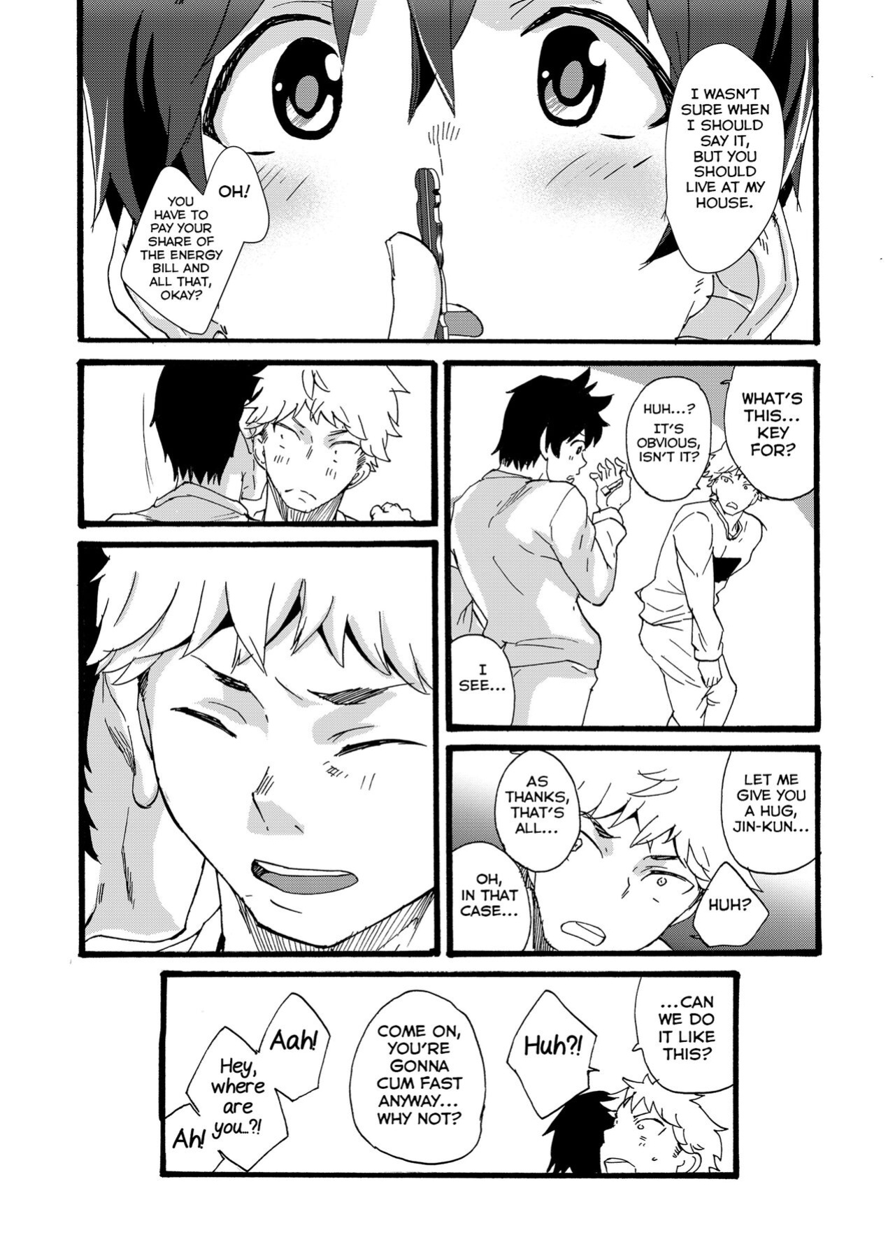 [Eichi Jijou (Takamiya)] Iede Shounen -Kane Nashi, Ie Nashi, Yadodai wa Touzen...- [Yuuta's Blog]