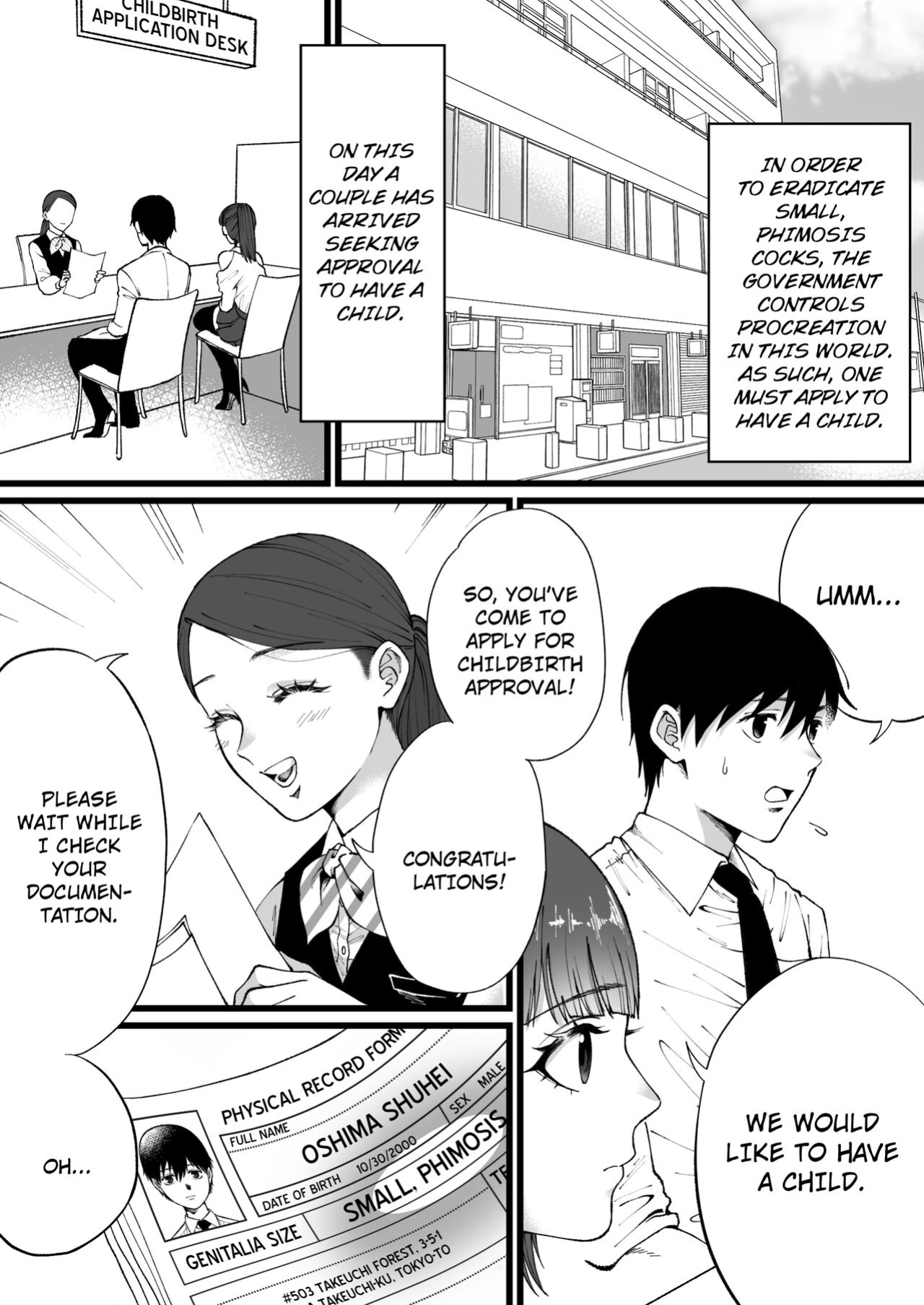 [Mr. Hokke (Mugicha World)] Tanshou Houkei wa Okotowari na Sekai | A World Where Small, Phimosis Cocks Are Hated