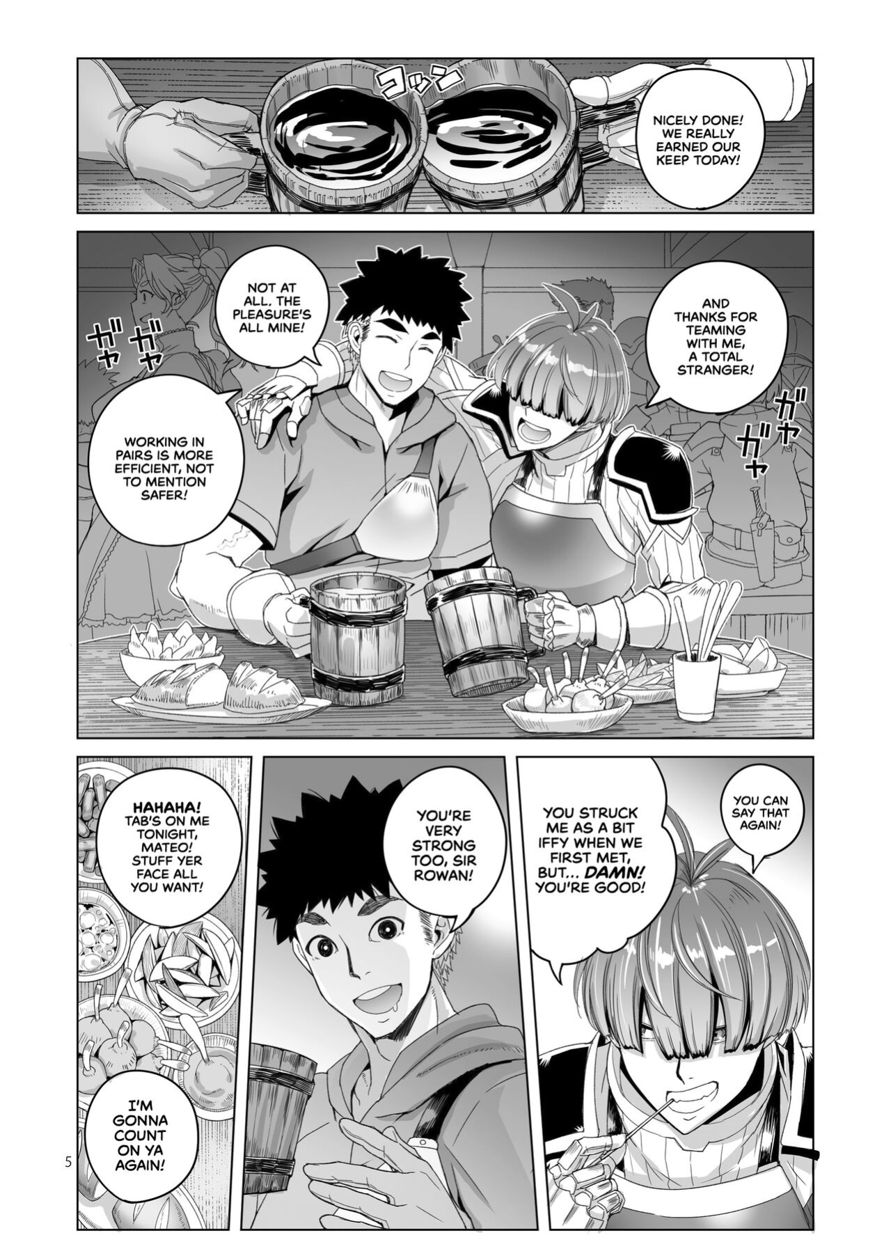 [Asaki Blog Branch Office (Asaki Takayuki)] Rowan Nyokenshi wa Kakusenai | Rowan, the Swordswoman in Plain Sight [cutegyaruTL]