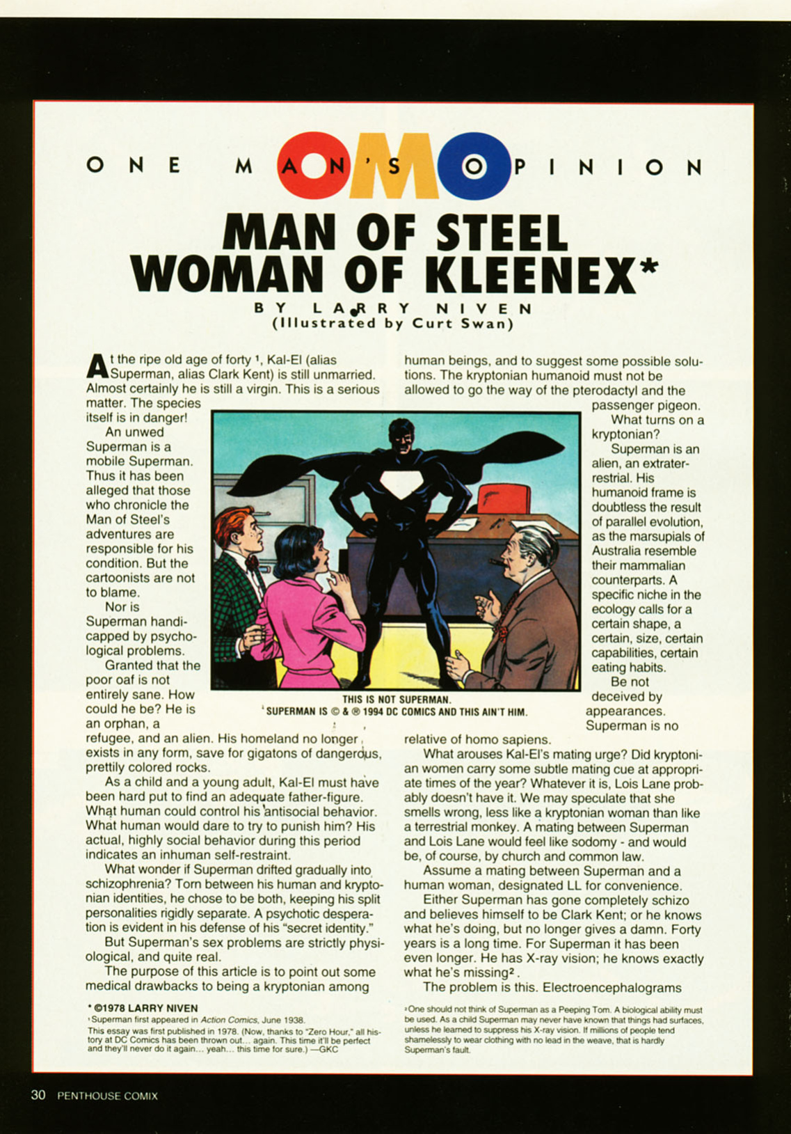 [Curt Swan] Man of Steel, Woman of Kleenex {Penthouse Comix #5}