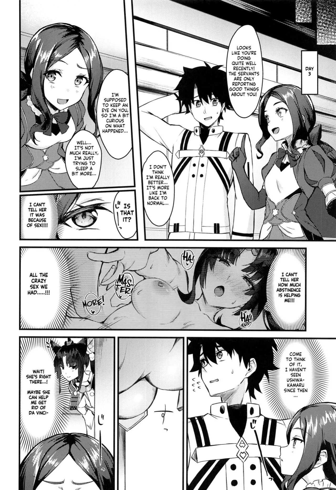 (C100) [Ayashii Bochi (PINTA)] Ushiwakamaru to Kinyoku Seikatsu | Ushiwakamaru without SEX (Fate/Grand Order) [KM_42]