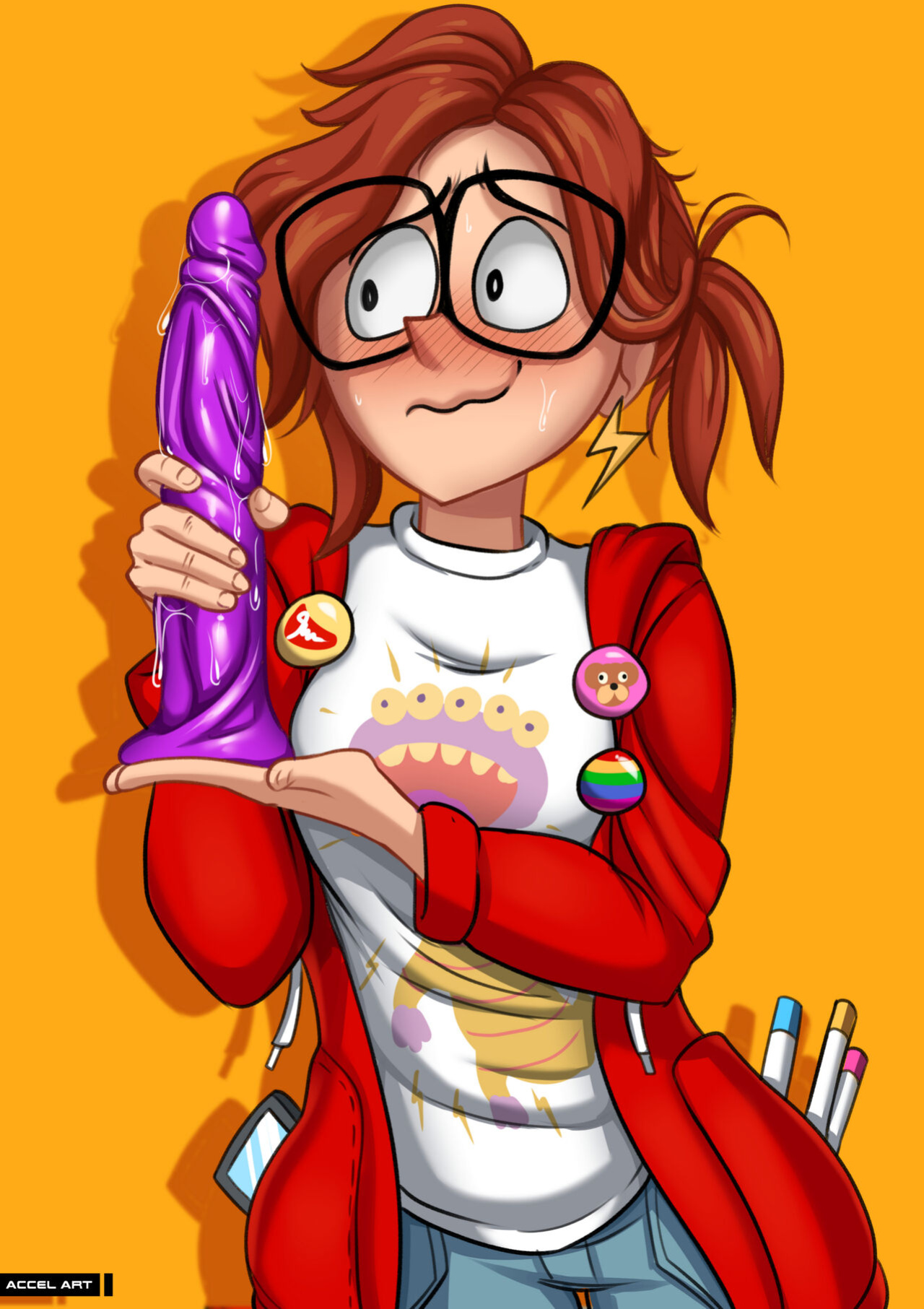 [Accel Art] Waifu Metamorphosis - Katie Mitchell (The Mitchells vs. the Machines)