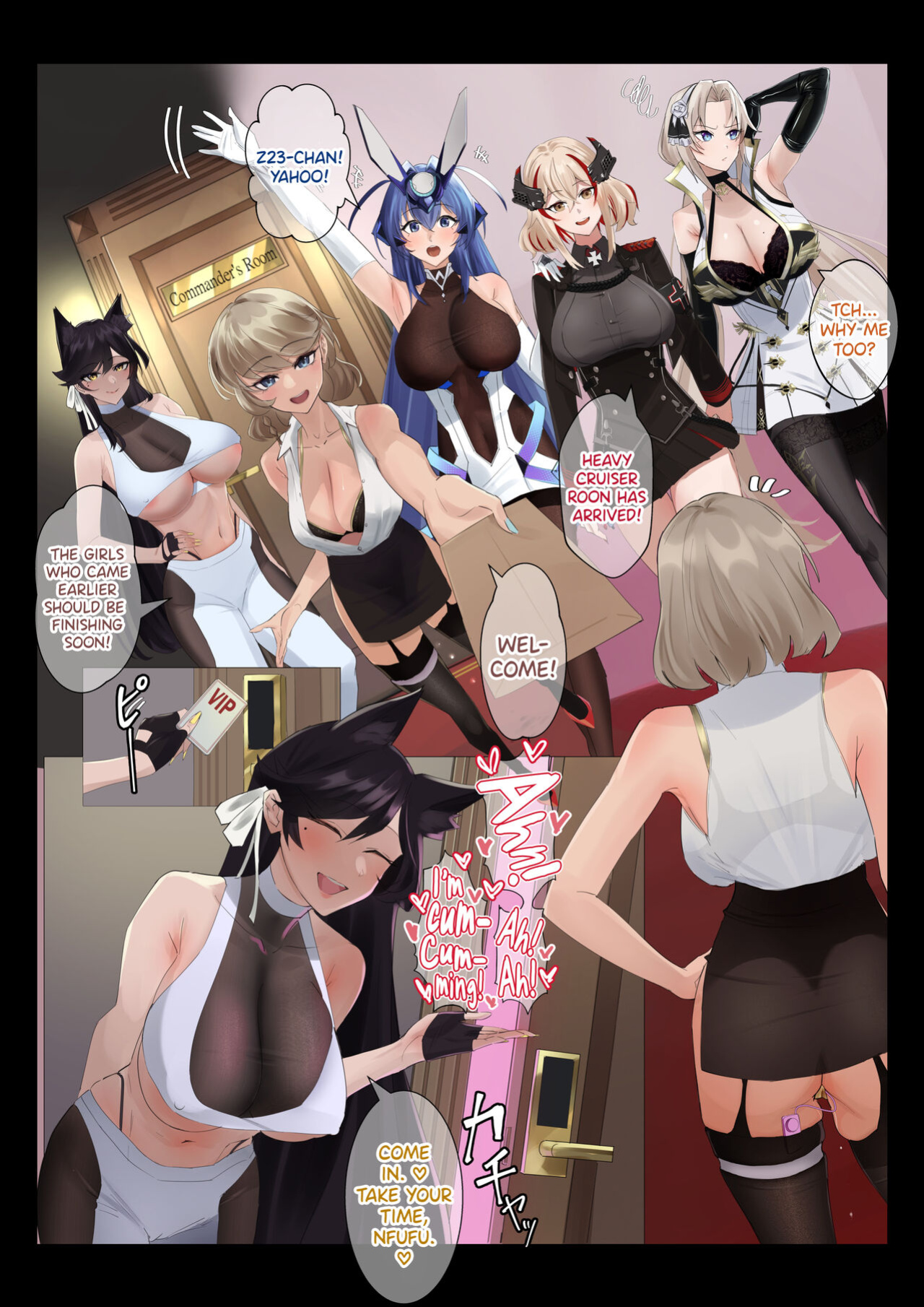 [Zenjidou Shimoneta Seizou Machine (Chinetsu)] Datte Darling... Zako Chinpo Nandamon! (Azur Lane) [biribiri]